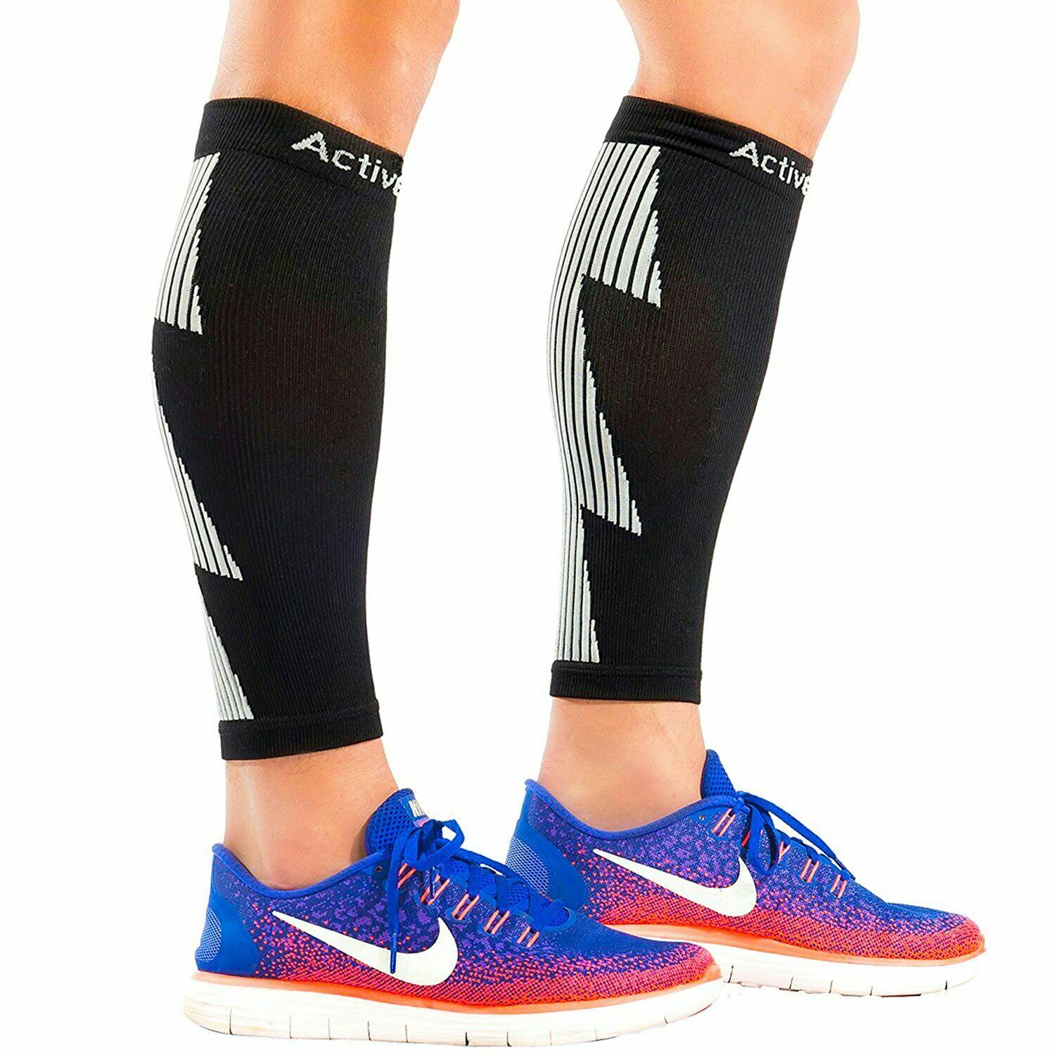 ActiveGear S/M Pink Calf Compression Sleeve Shin Splint Compression Sleeve Leg
