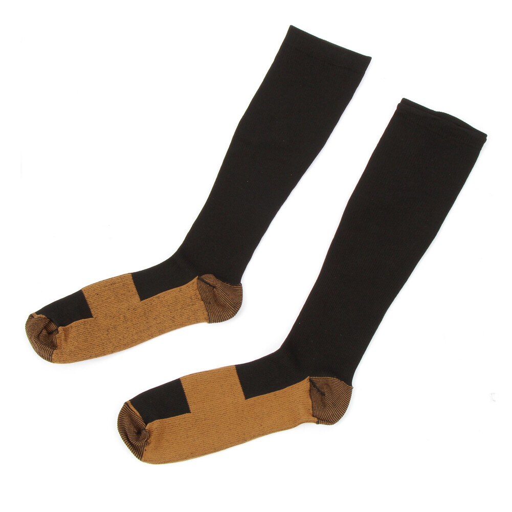 Copper Compression 20-30mmHg Graduated Support Socks Mens Womens S-XXL