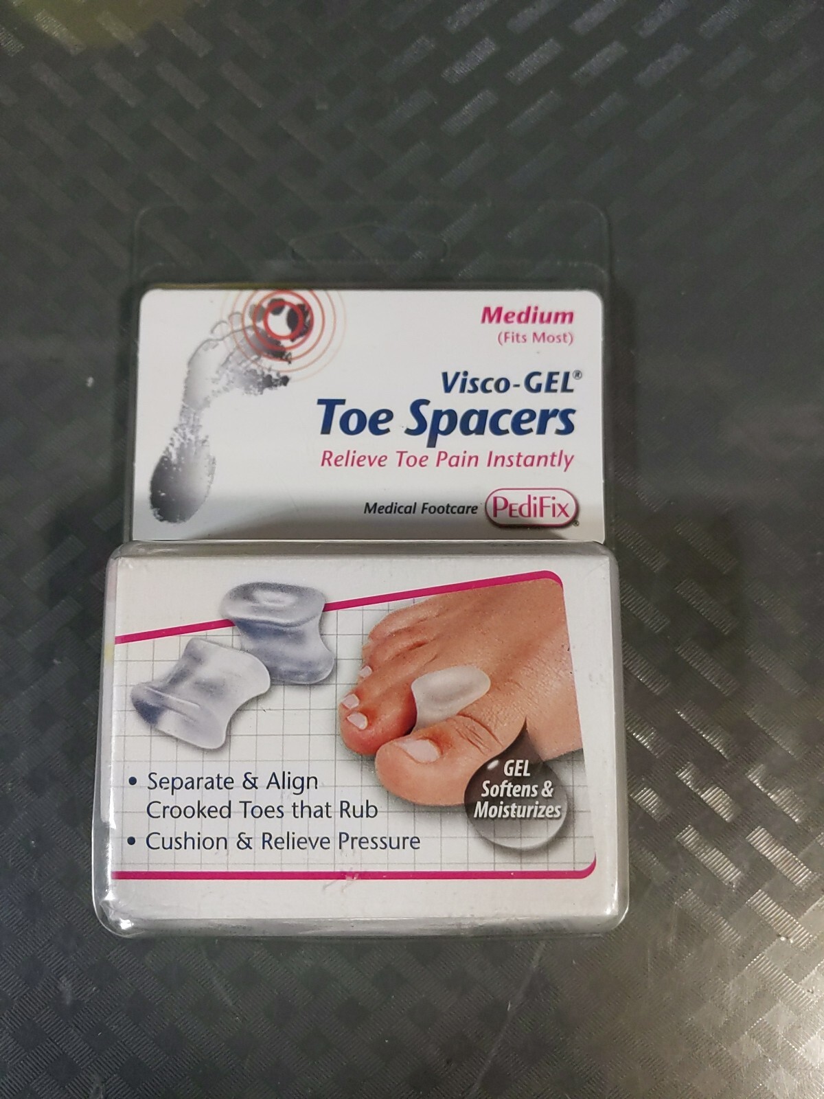 Pedifix Visco-Gel Toe Spacers Relieve Toe Pain Size Medium #S2