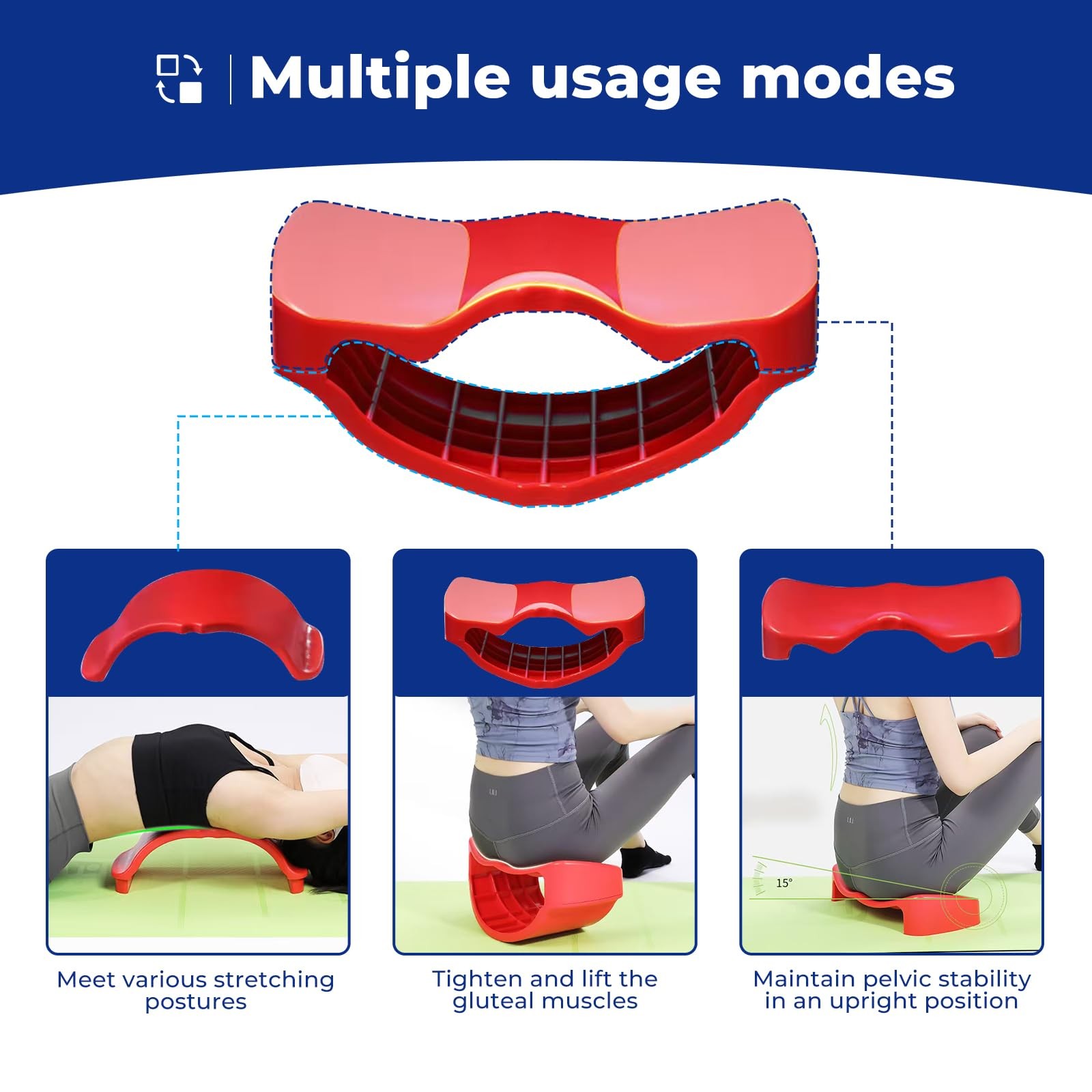 Back Stretcher Back Cracker Pelvic Floor Trainer Spine Decompressor Home Gym