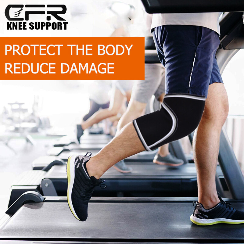 Knee Support Compression Sleeves Weightlifting 7mm Neoprene Sleeve Squats Brace