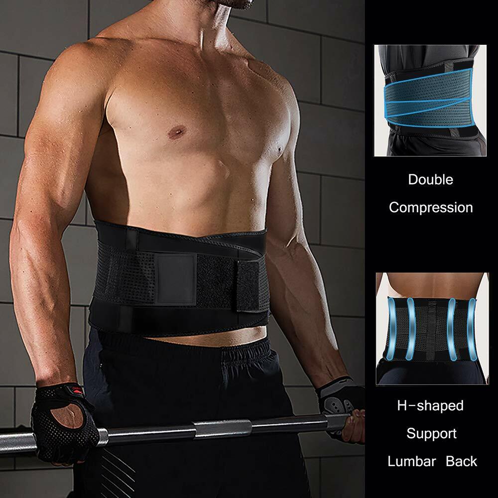 Men’s Waist Trainer Body Shaper Sauna Sweat Belt Tummy Control Band Fat Burner