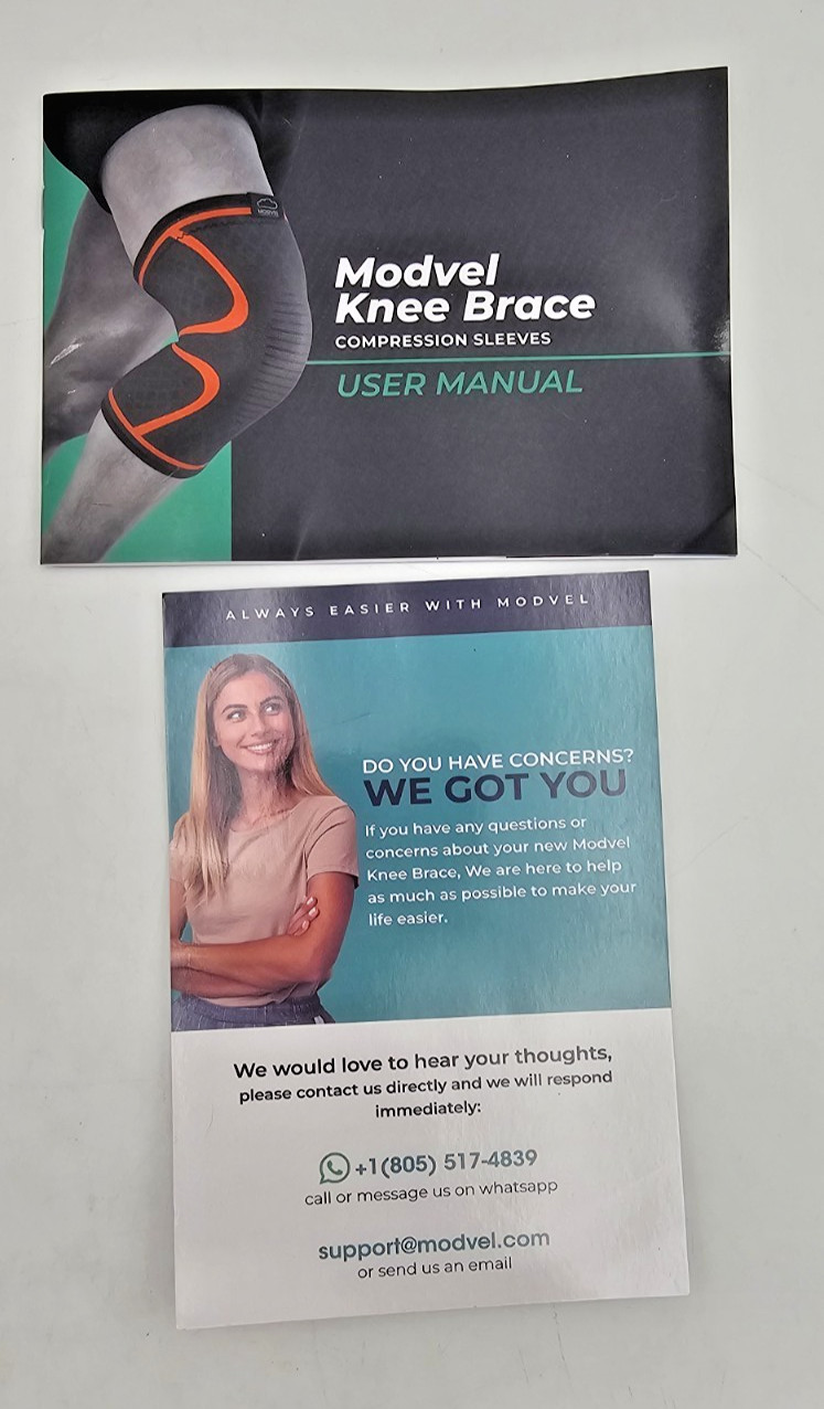 Modvel Knee Sleeve Braces Miniscus Kneecap Joint Pain Relief Support Protection