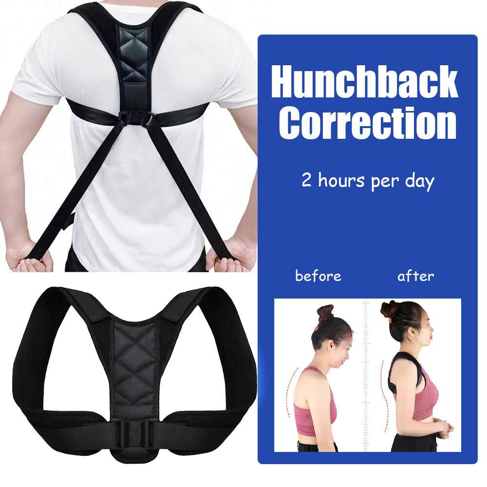 Adjustable Clavicle Posture Corrector Upper Brace Shoulder Lumbar Support Belt