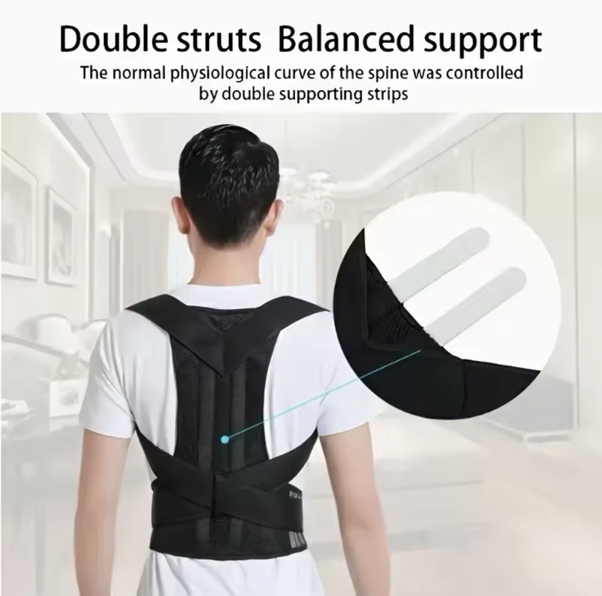 Back Aligner Bad Posture Fix Hunchback Corrector Back Support Belt Size Large