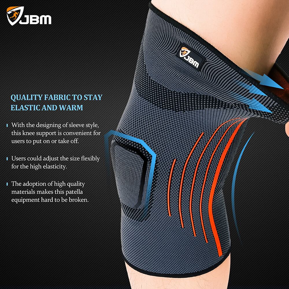 1 Pair Adult Gym Knee Braces (Set of 2)Compression Patella Wrap Band Knee Size S