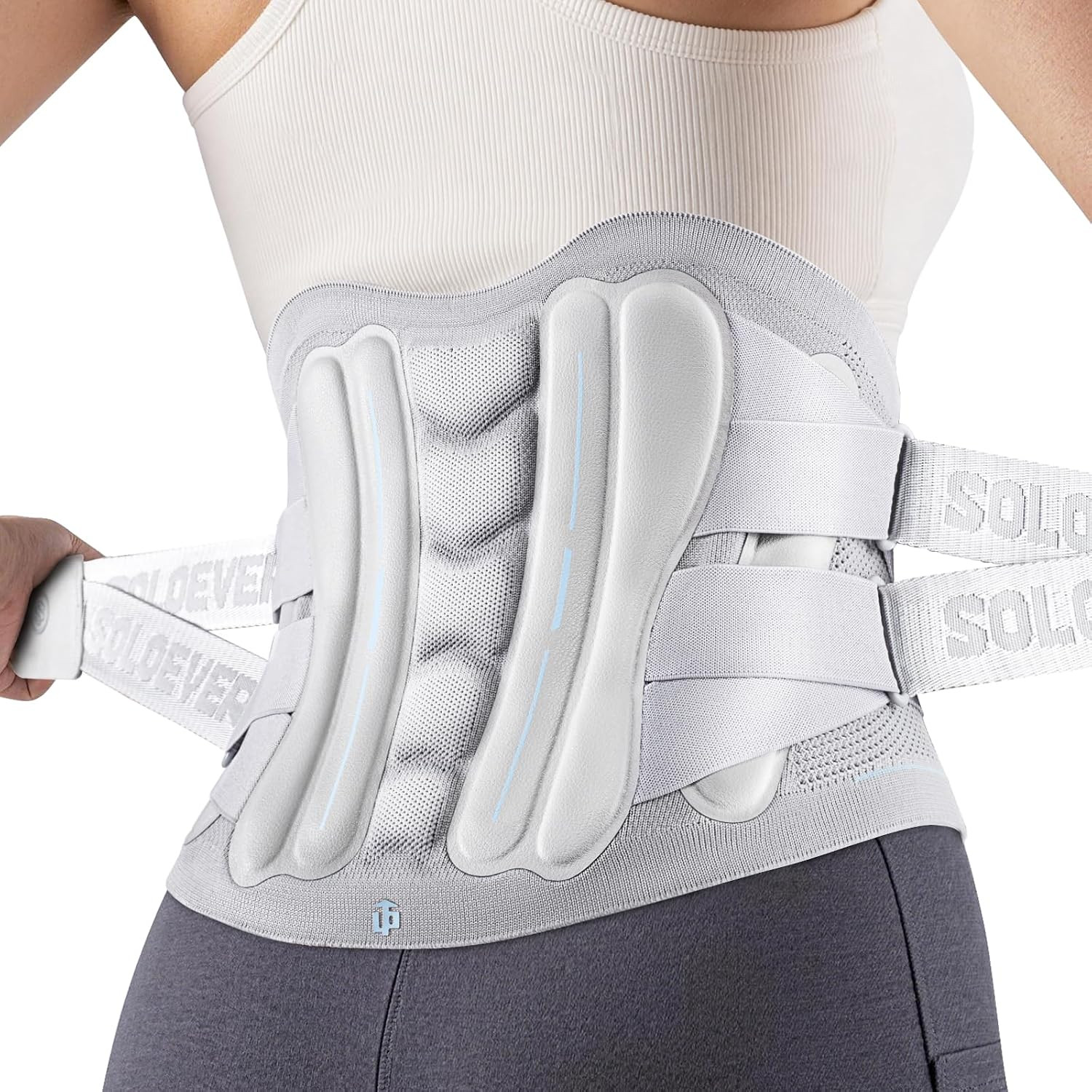 Ultra Breathable Back Brace for Lower Back Pain [Upgraded Medical-Grade Support]