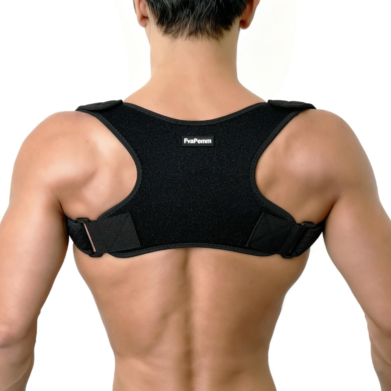 Large/X-Large, Black, Copper Infused Posture Corrector for Women Men(Pack of 1)