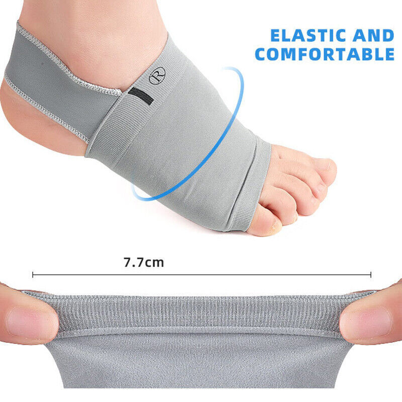 Copper Ankle Brace Compression Sleeve Support Socks Foot Fasciitis Pain Relief