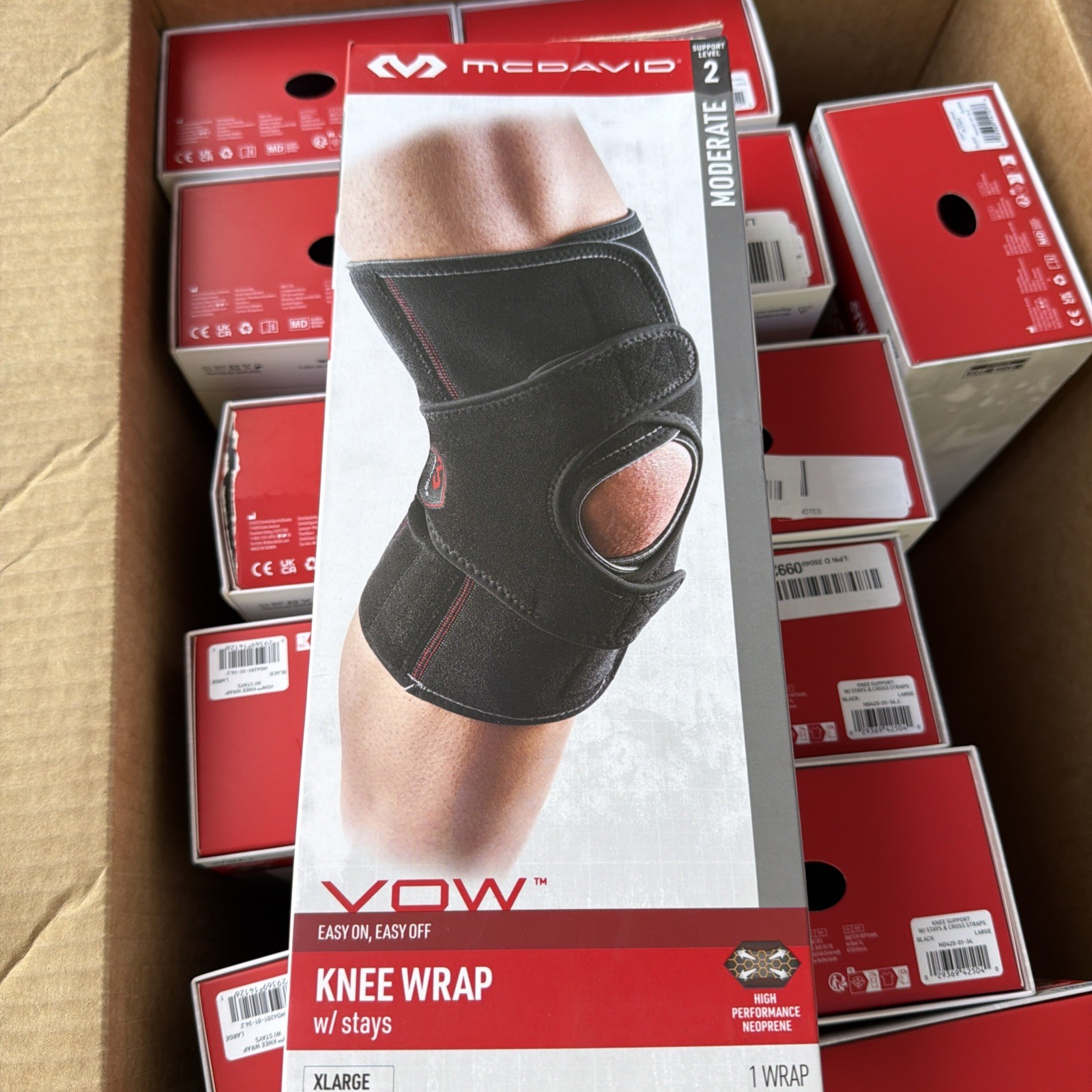 Mcdavid Level 2 Knee wrap w/ stays size X-Large 17-19”