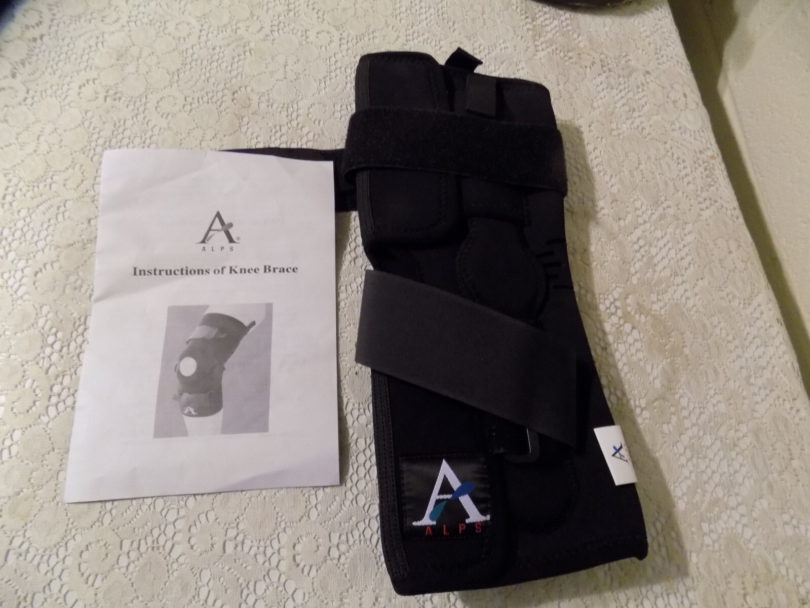 ALPS Cool fit Knee Brace Hinge Wrap Around XS Medial Lateral support Neoprene