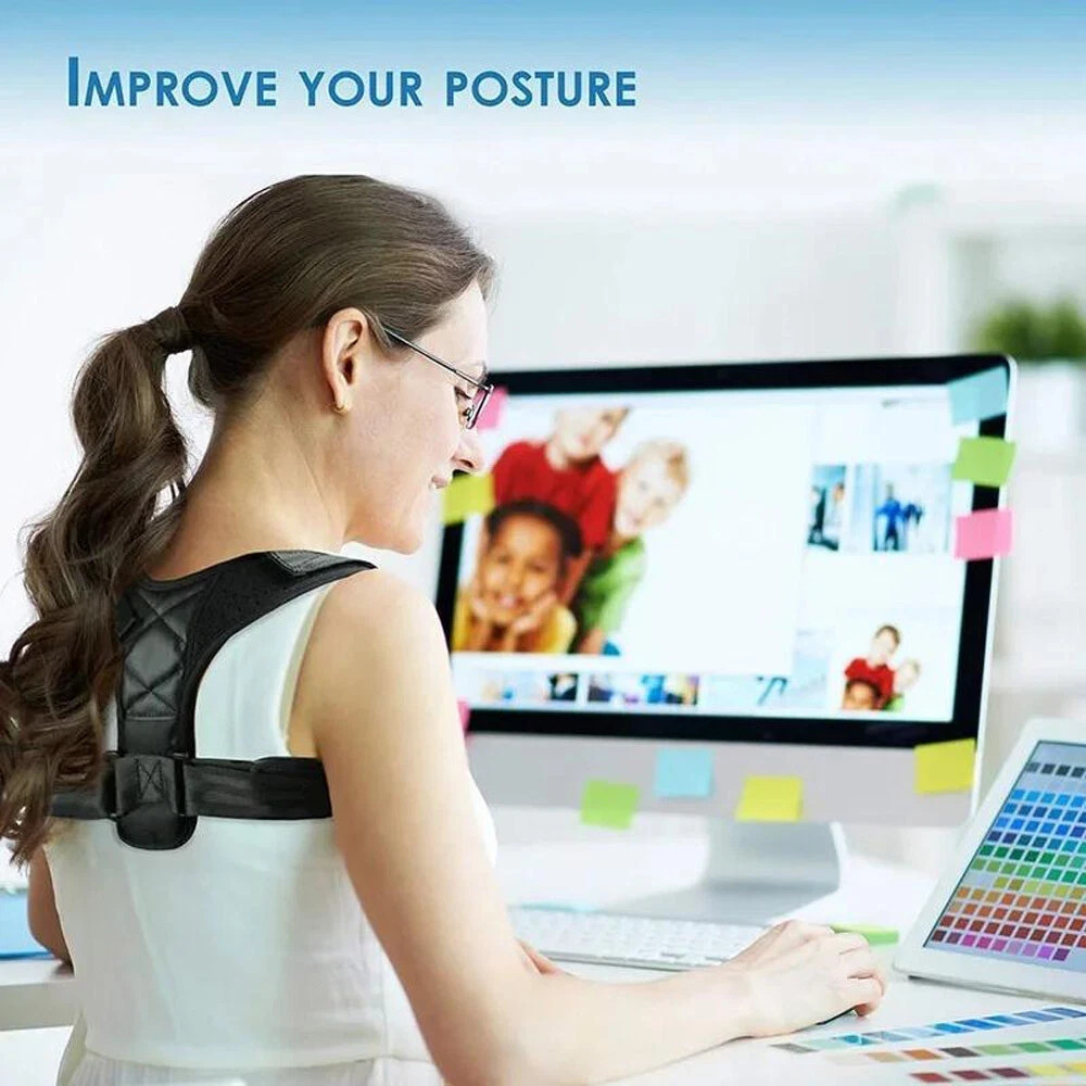 Adjustable Posture Corrector Back Brace Shoulder Support Clavicle Belt Men Women