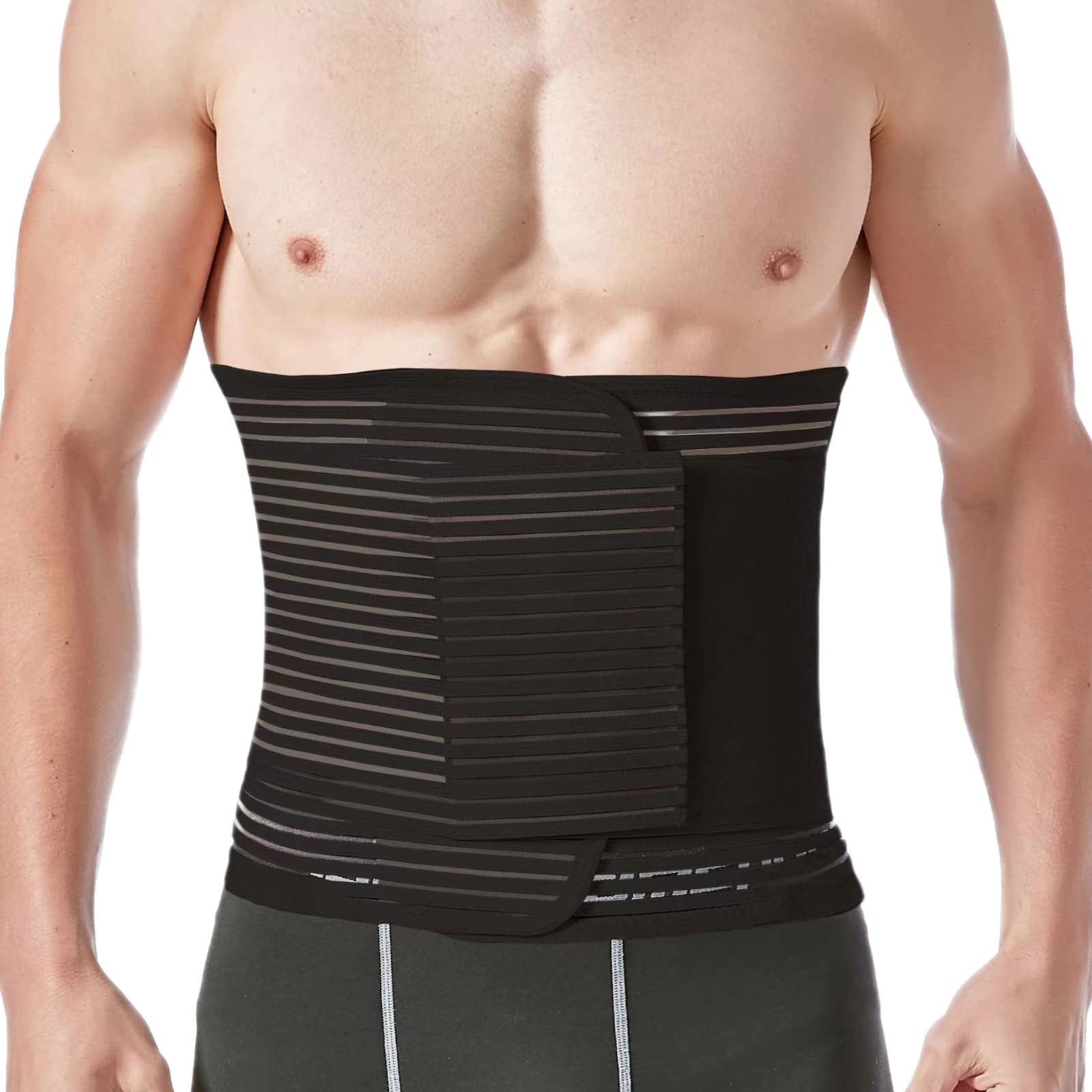 Abdominal Binder for Post Surgery & Postpartum Recovery, Abdomen Hernia Suppo…