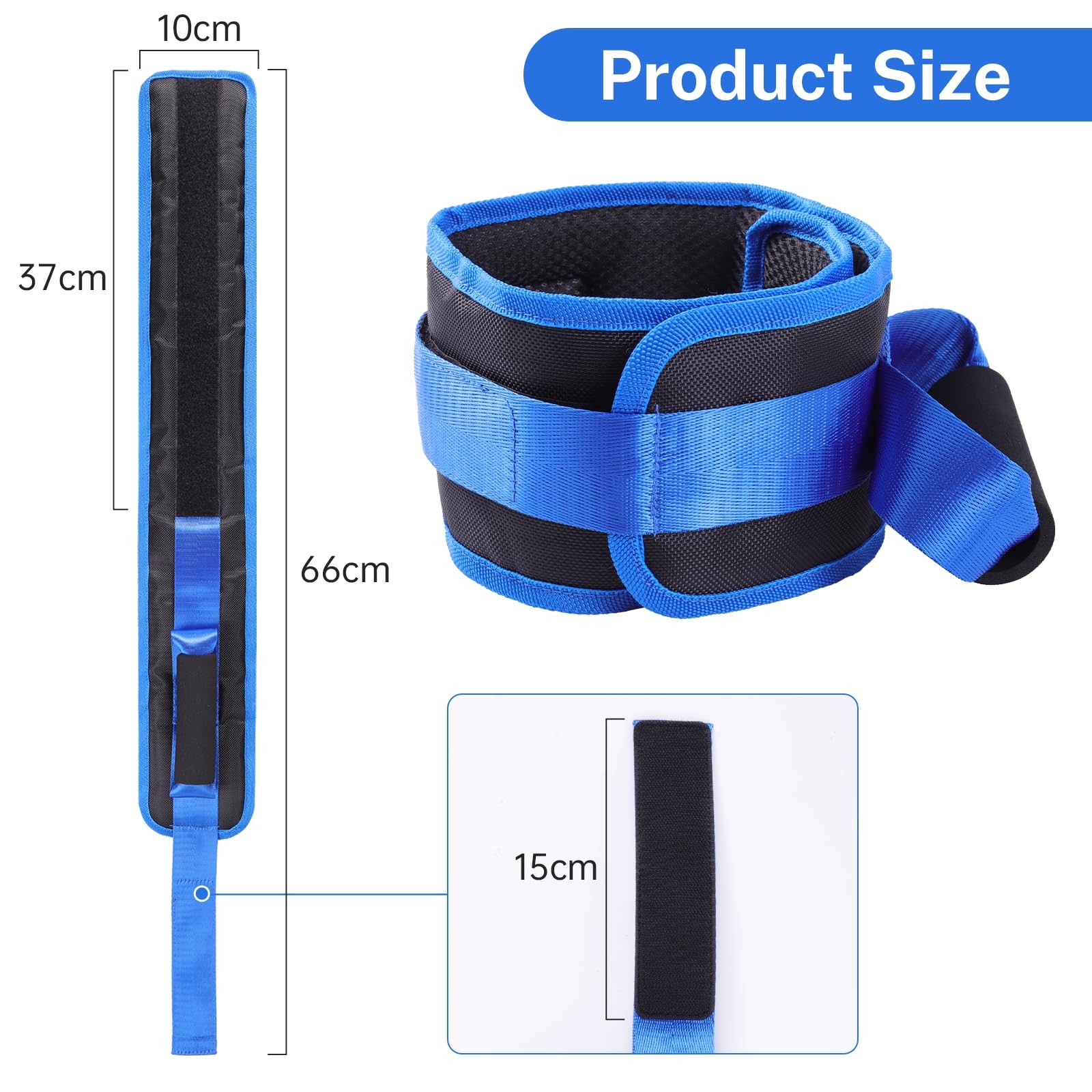 Leg Lifter Strap for Elderly & Disabled, Rigid Hand Strap & Foot Loop Mobility T