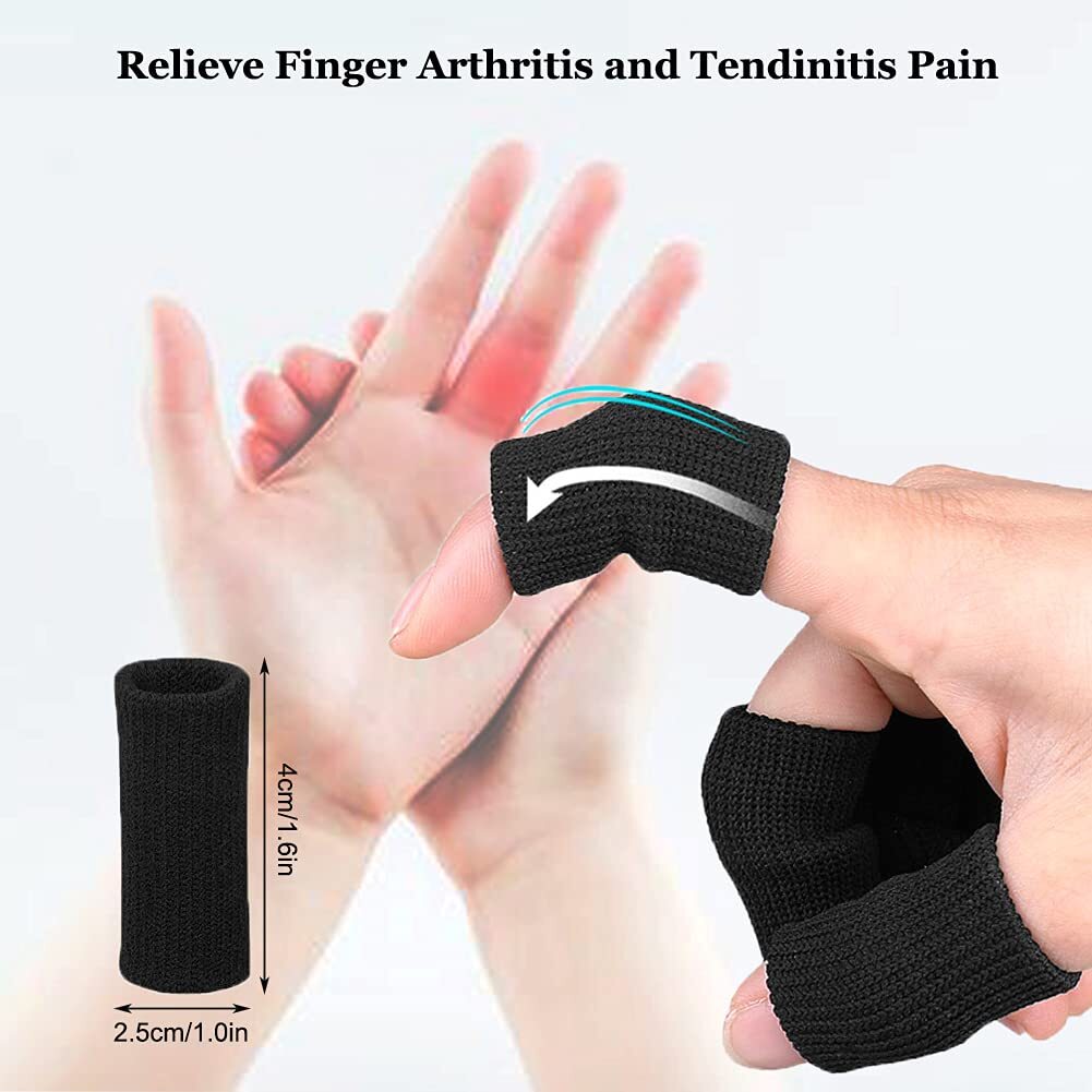 20× Finger Splint Trigger Finger Brace Sleeves Pain Relief Sport Injury Support