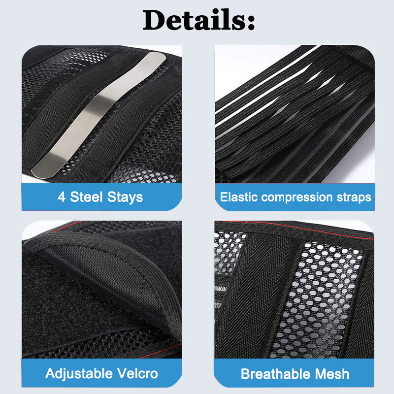 Orthopedic Lumbar Lower Back Support Belt Brace Sciatica Pain Relief Mens Women