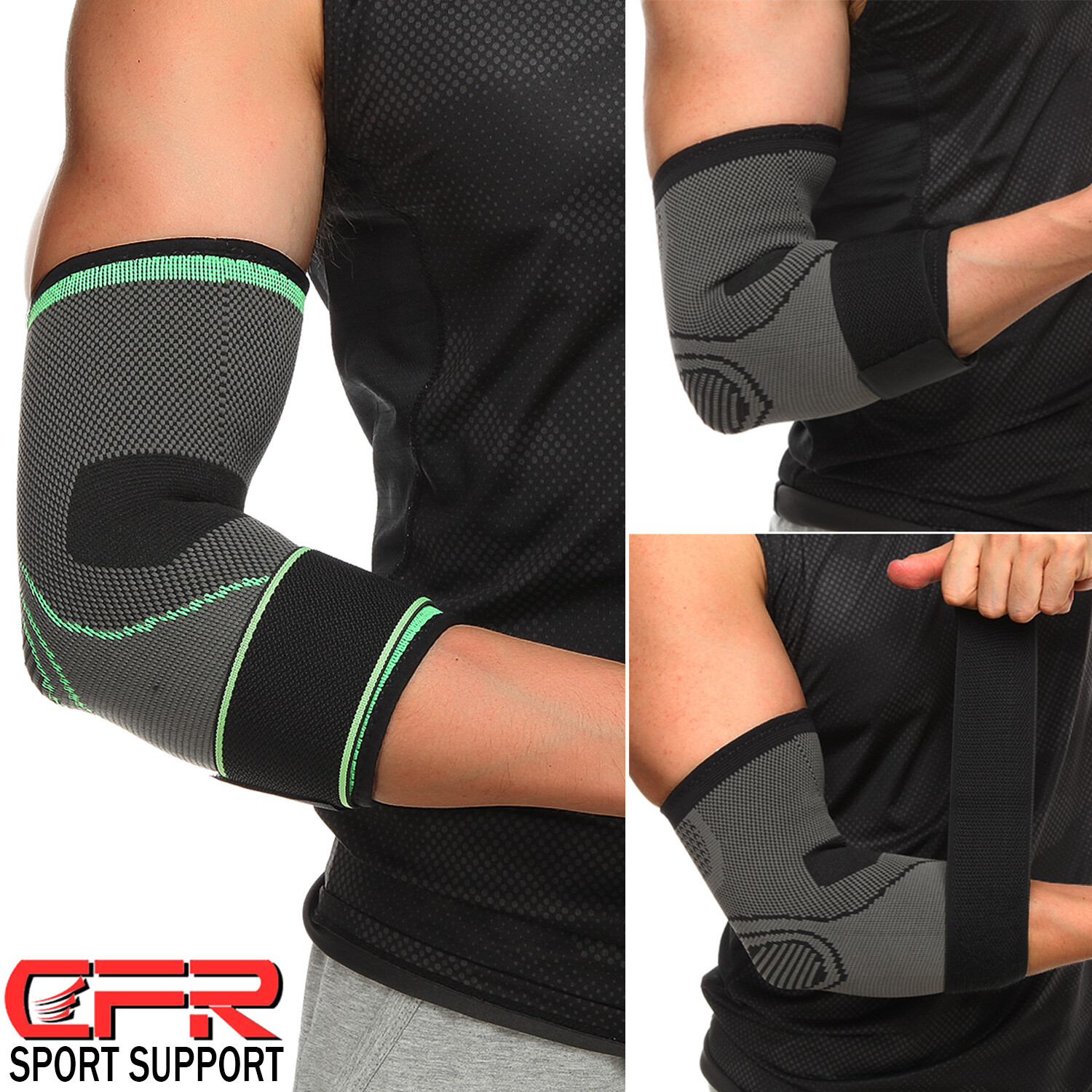 Elbow Support Sleeve Compression Brace Copper Tendinitis Sports Workout Strap US