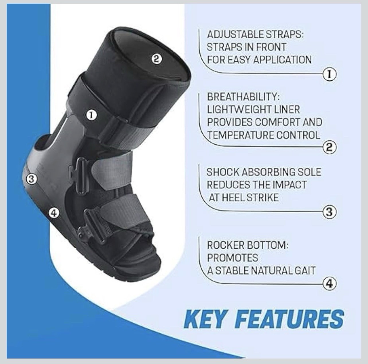 Ossur Centec Walker Boot (Non-Air) – Medical Grade Immobilization Walker Boot