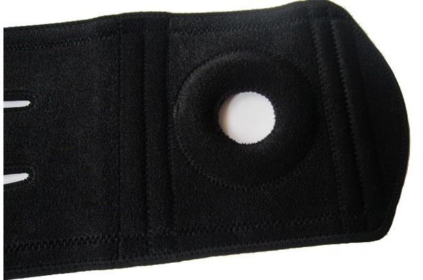 Adjustable Nylon Full Knee Patella Brace Stabilizer Support Sport Guard Black