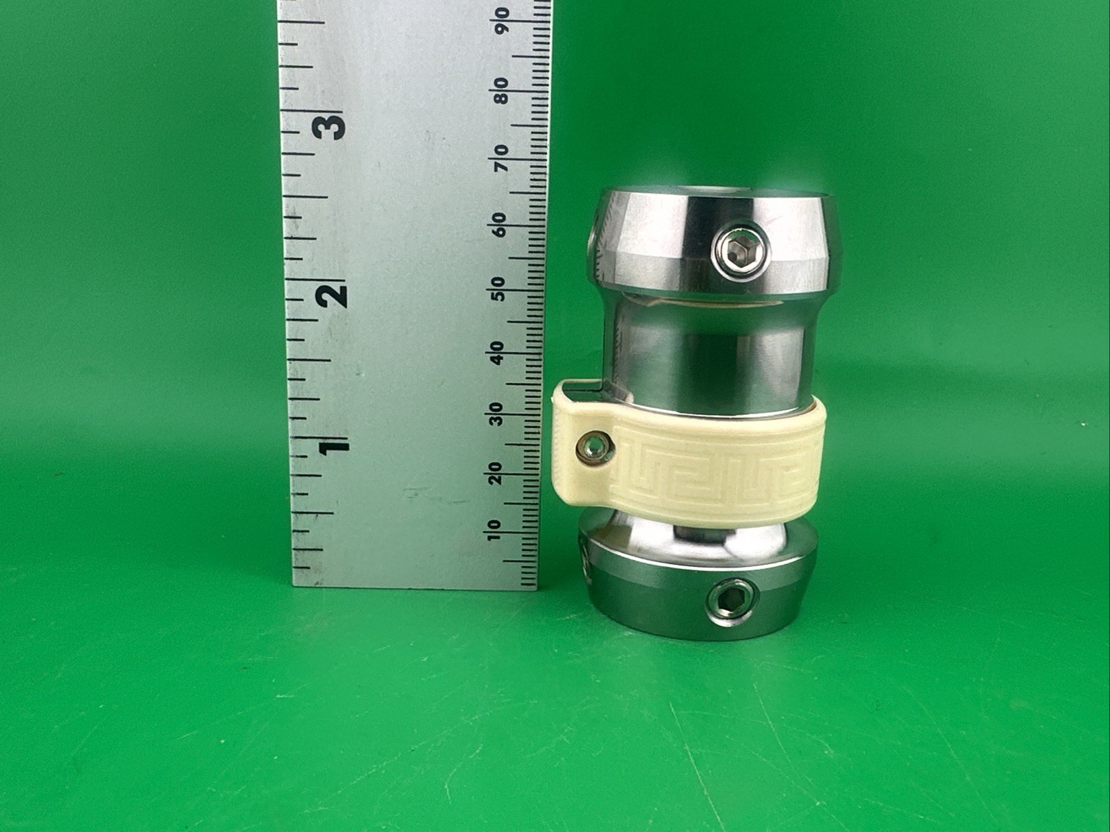 Adjustable Height Prosthetic Leg Component Part Adapter. Double Female Receiver