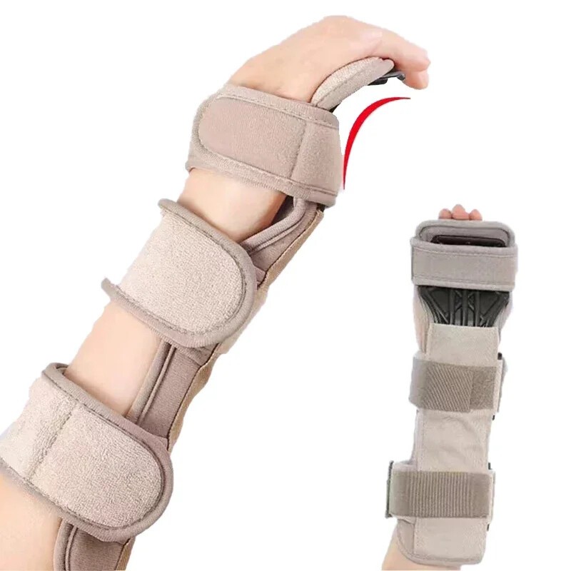 Adjustable Wrist Hand Splint Support Brace Immobilizer For Comfort, Black, S/M/L