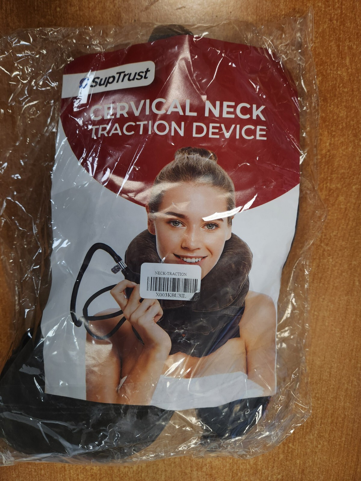 SupTrust Cervical Neck Traction Device, Inflatable & Adj. Neck Stretcher 2E