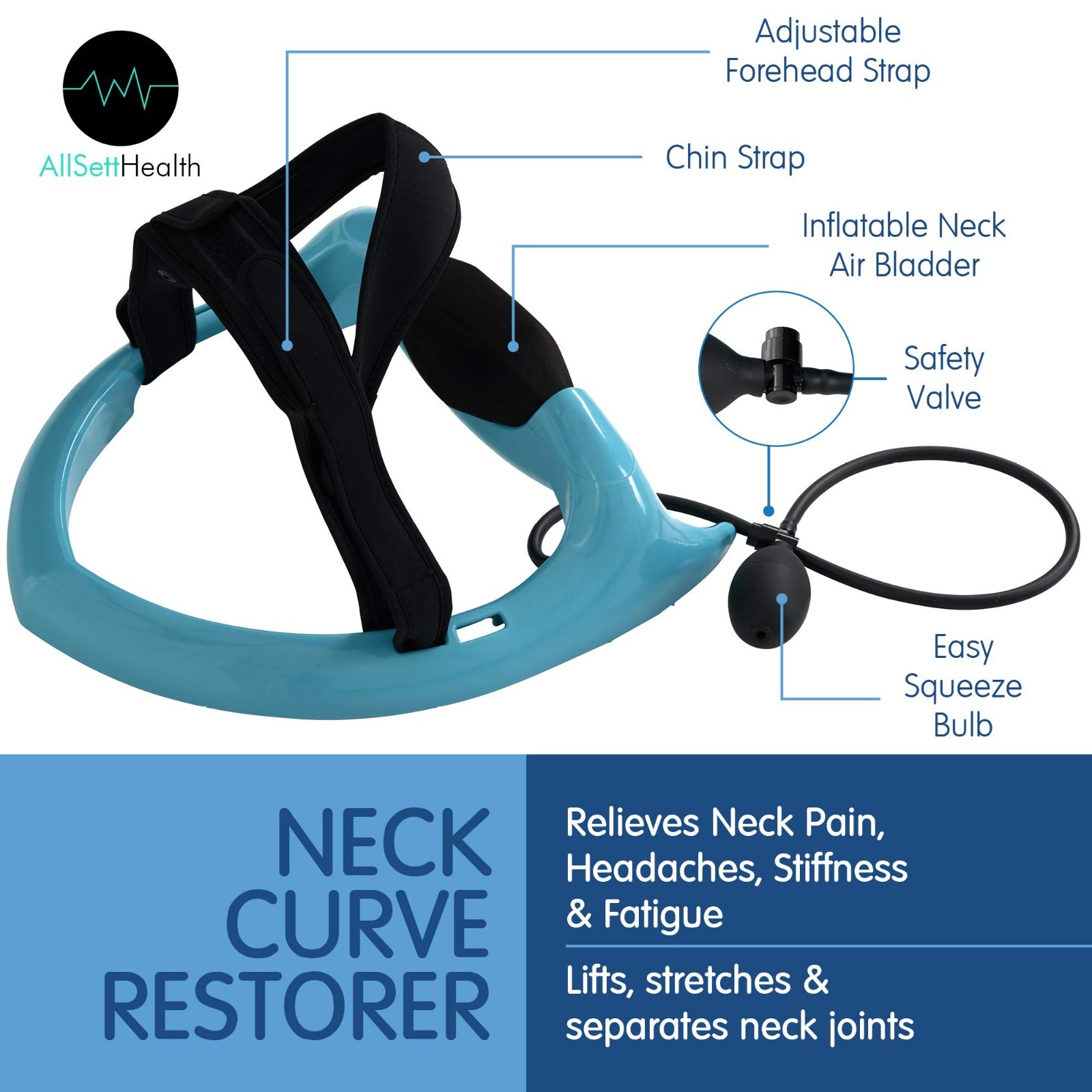 Cervical Spine Hydrator Pump for Neck Pain Relief & Stiffness – Posture Support