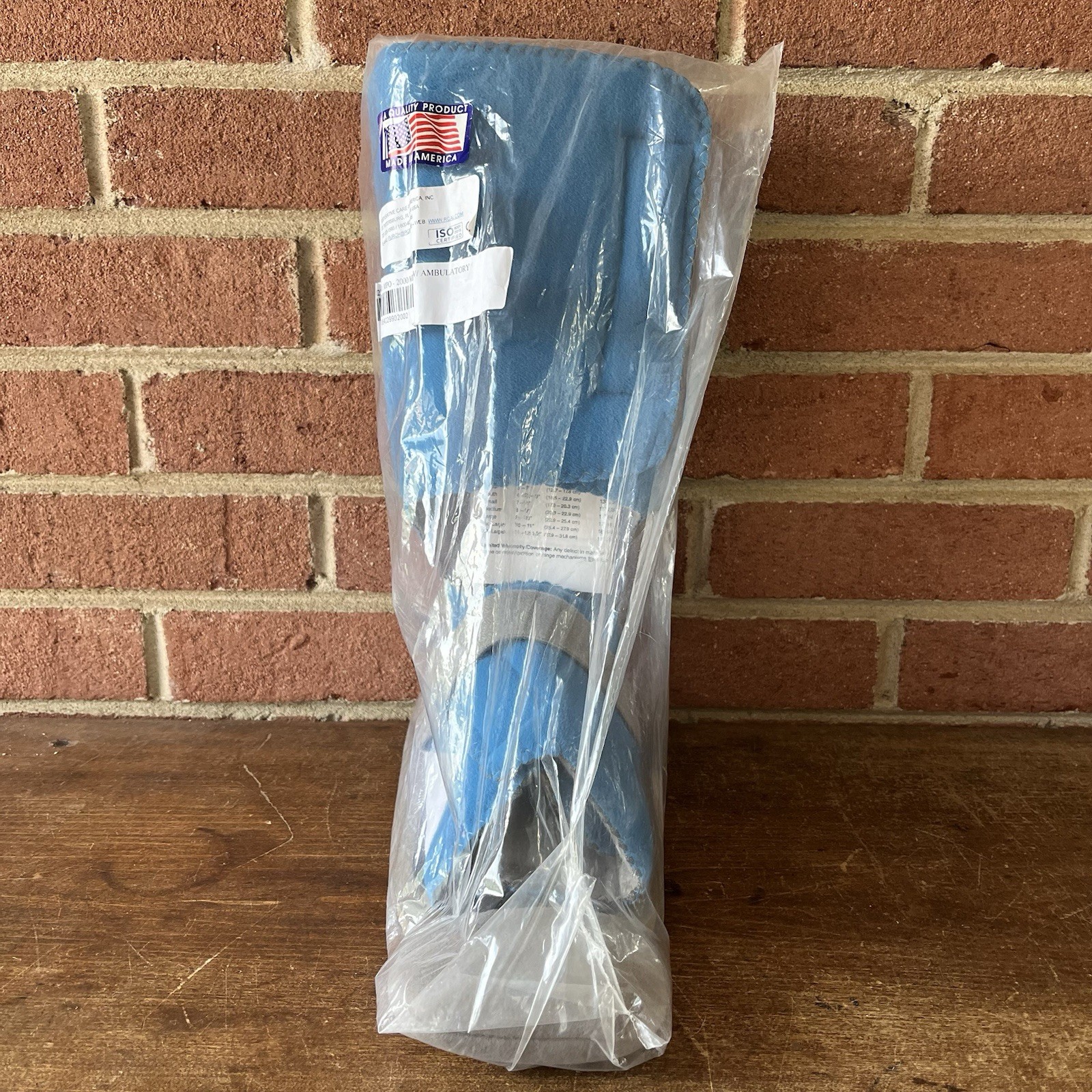 RCAI Foot Drop Splint MPO 2000 Size M Medium Hook & Loop Closure Left or Right