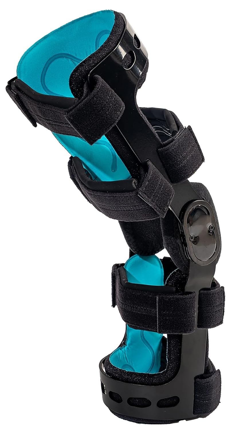 ROM Hinged Knee Brace Adjustable Support for ACL/MCL/PCL Injuries – Right Large