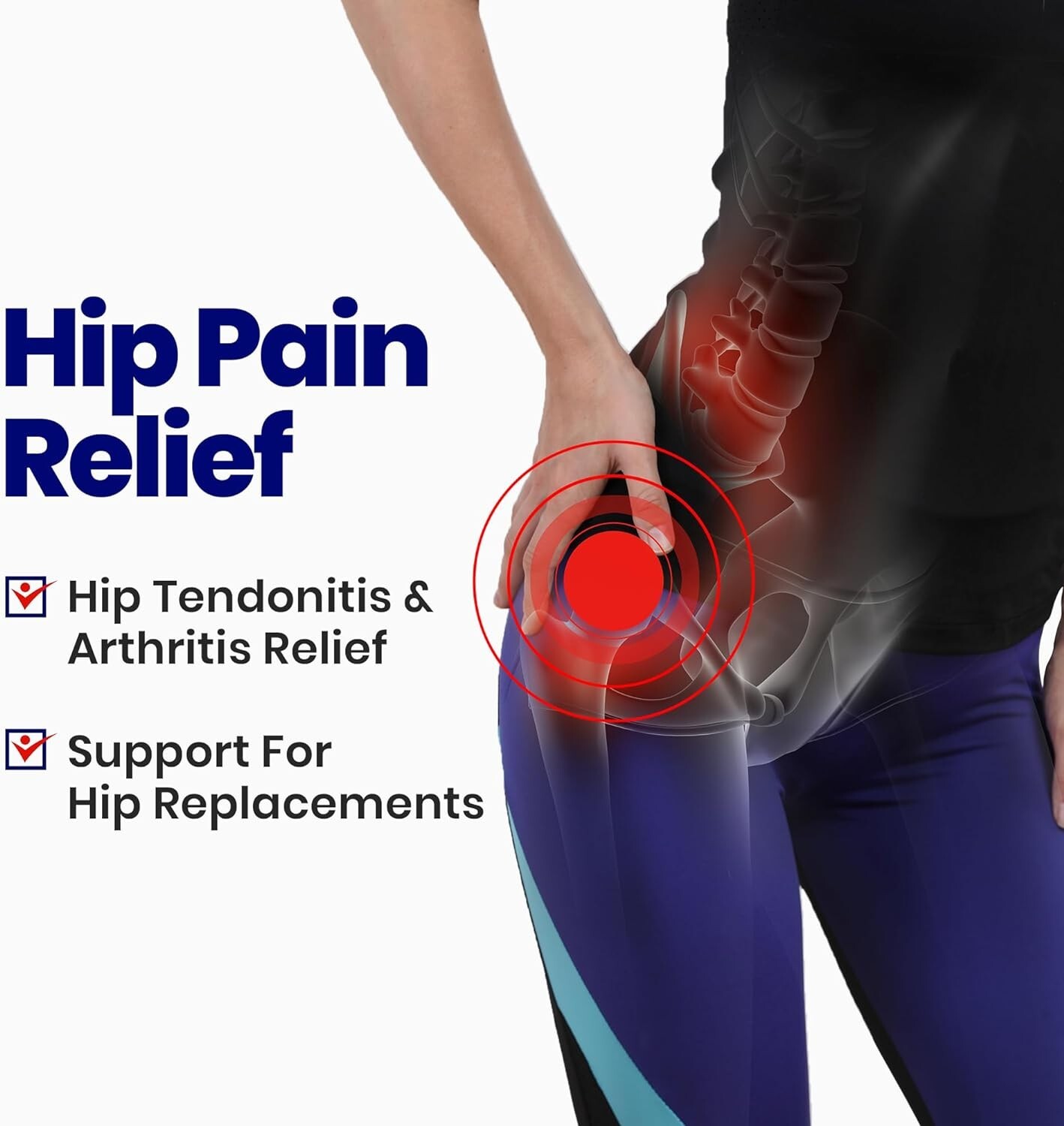 Sciatic Hip Compression Brace Groin Thigh Hamstring Leg Support Sleeve Wrap