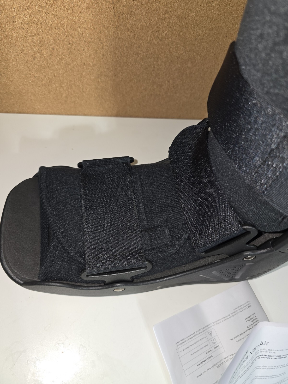 McKesson Black Walker Boot X-Large Hook and Loop Either Foot 155-79-95508 NEW