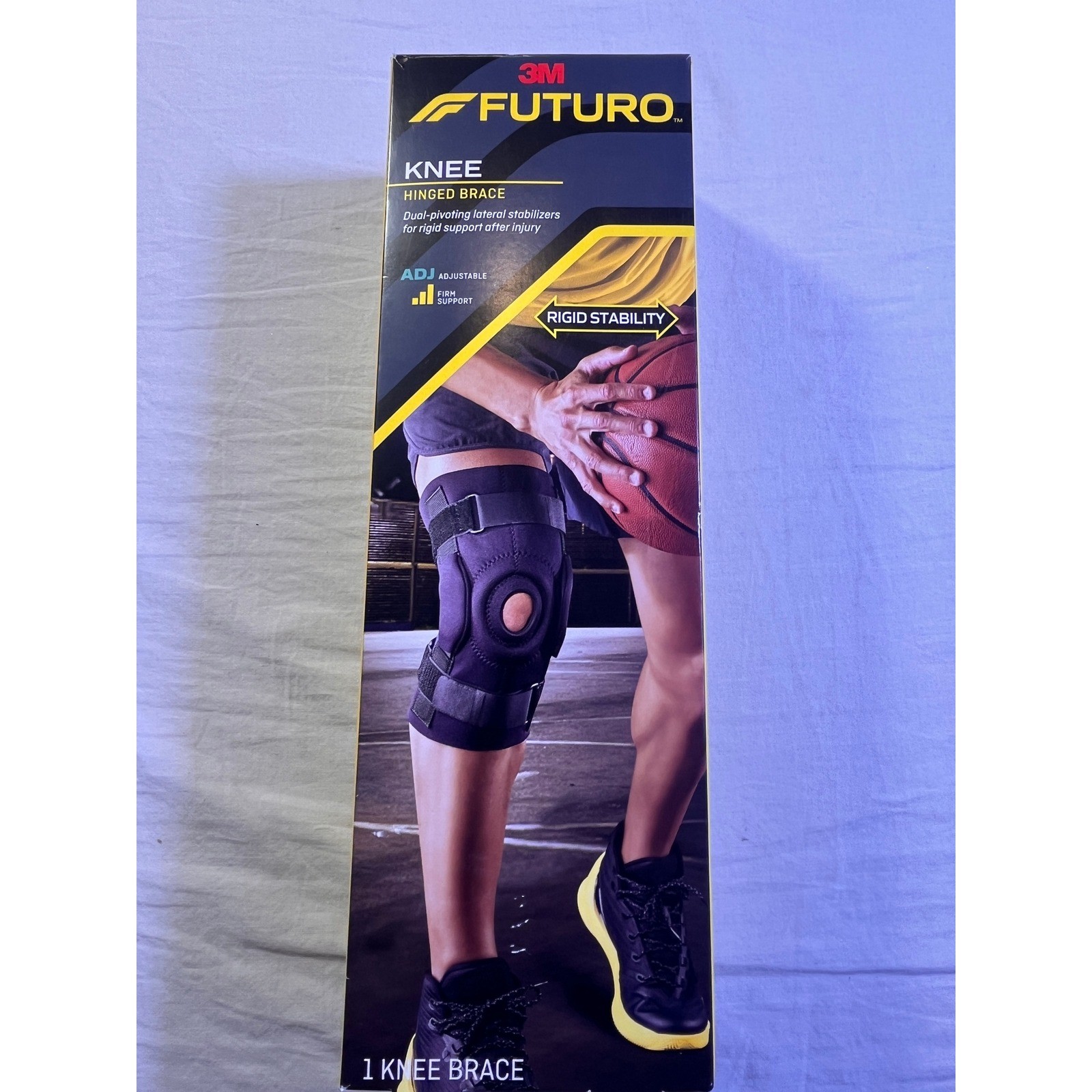 Futuro Hinged Knee Brace Unisex ADJ Black NEW Adjustable Rigid Stability
