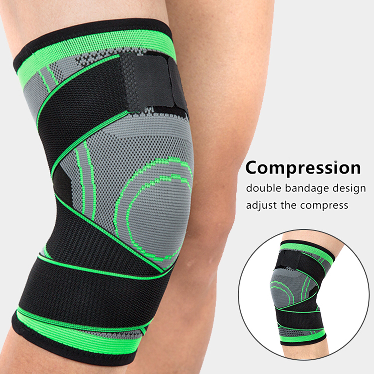 Athletics Knee Support Compression Sleeve Running Sports Brace Joint Pain Relief