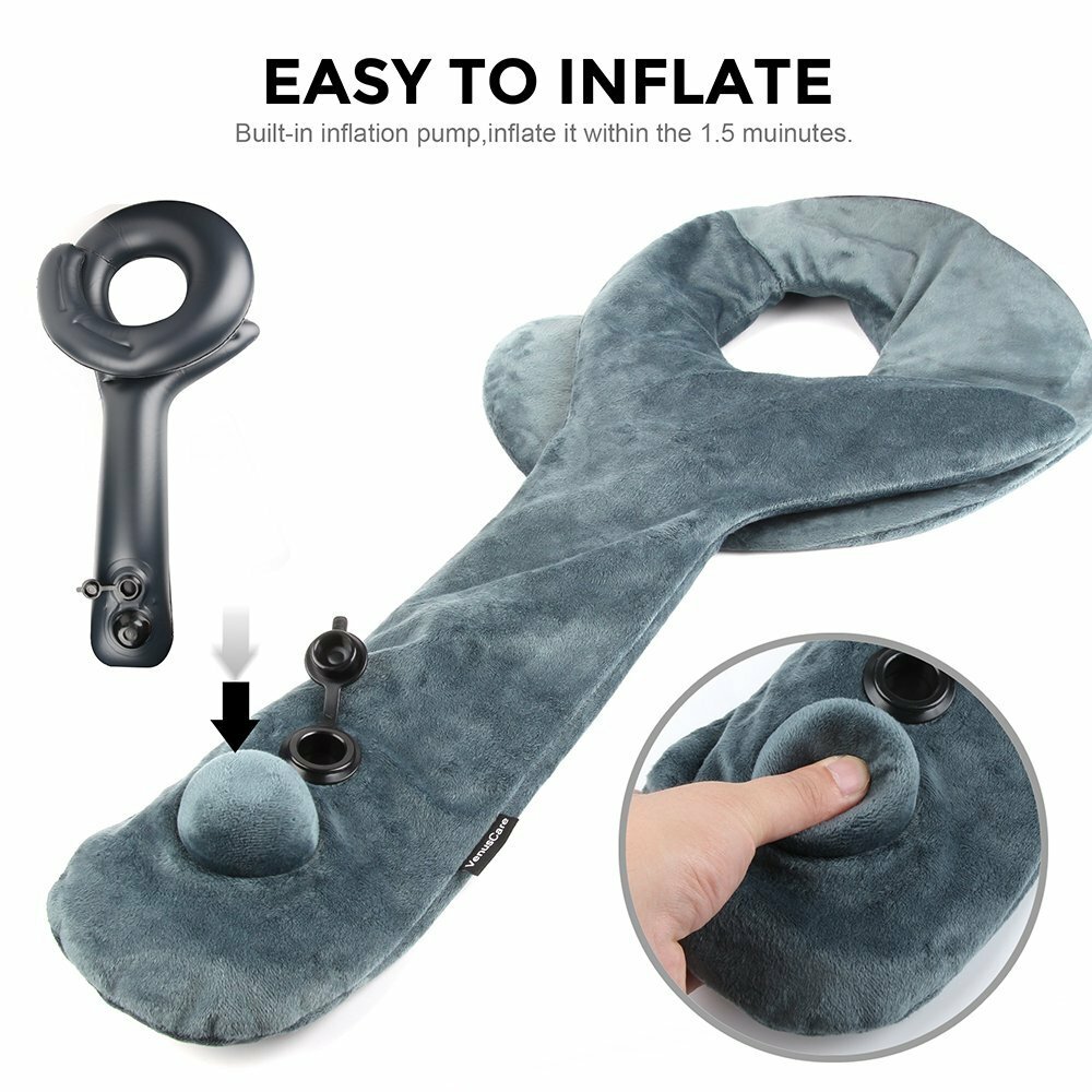 Inflatable Cervical Neck Traction Air Inflatable Pillow Neck Head Stretcher Pain