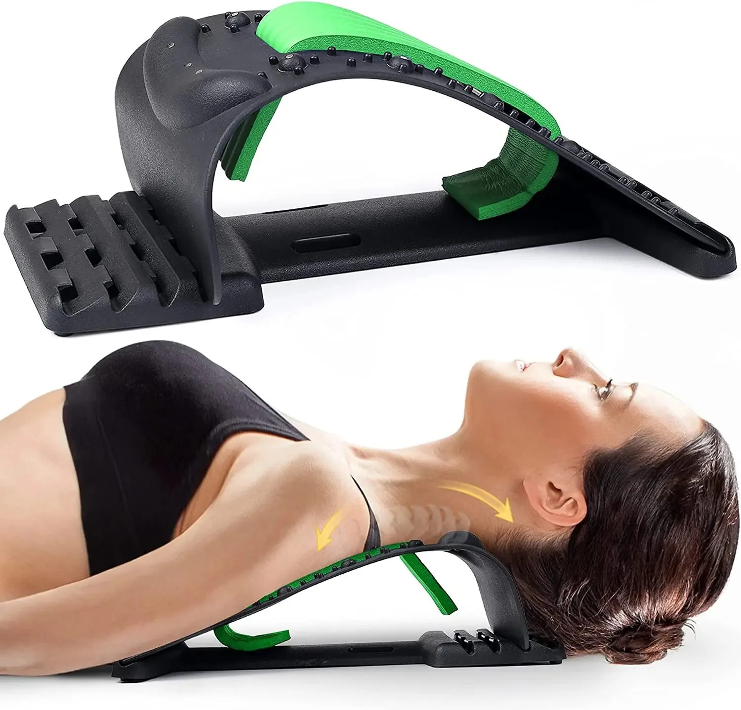 Adjustable Back Stretcher for Pain Relief and Spinal Decompression