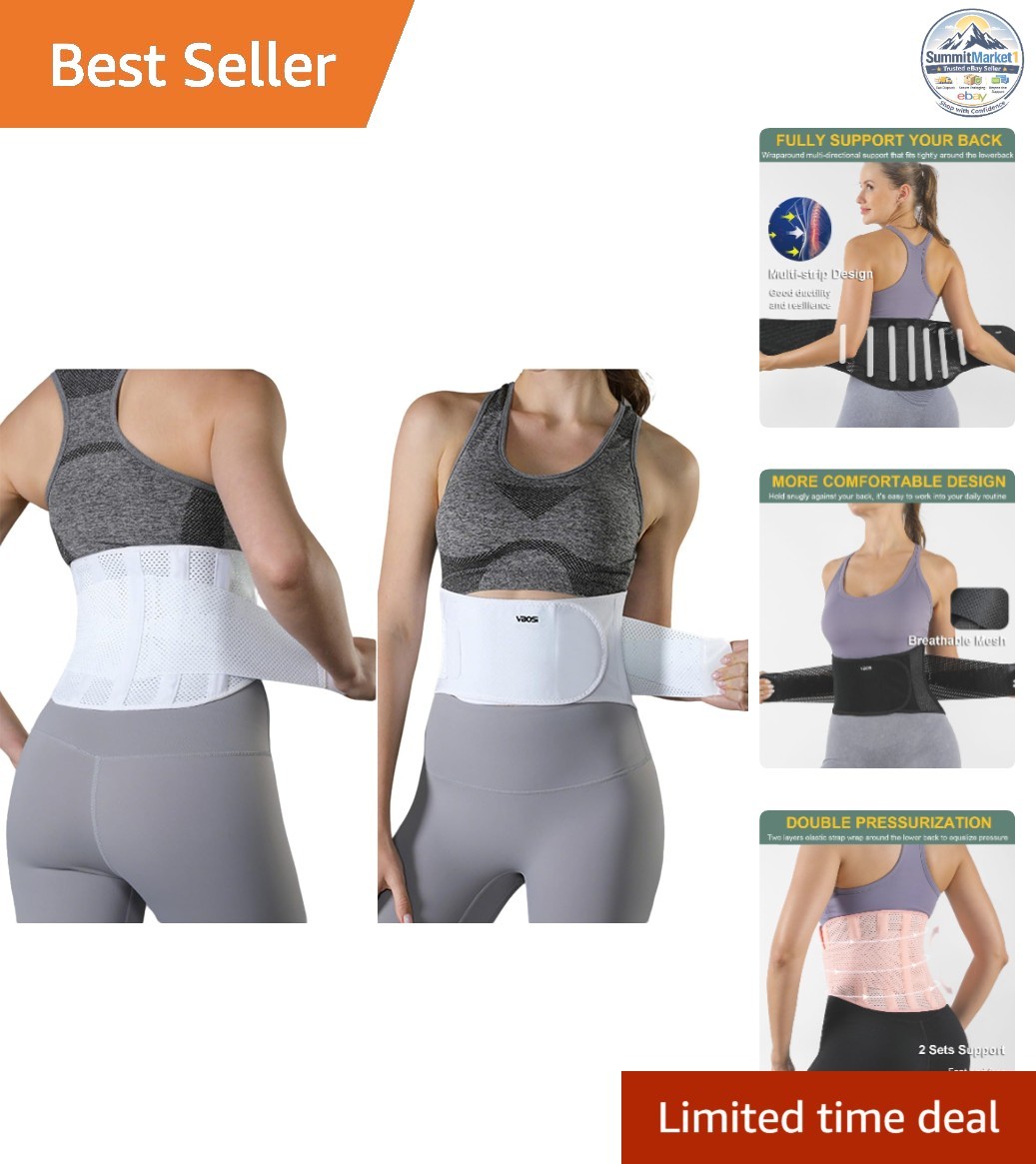 Lightweight Back Brace Lower Back Pain Relief Adjustable Support Waist