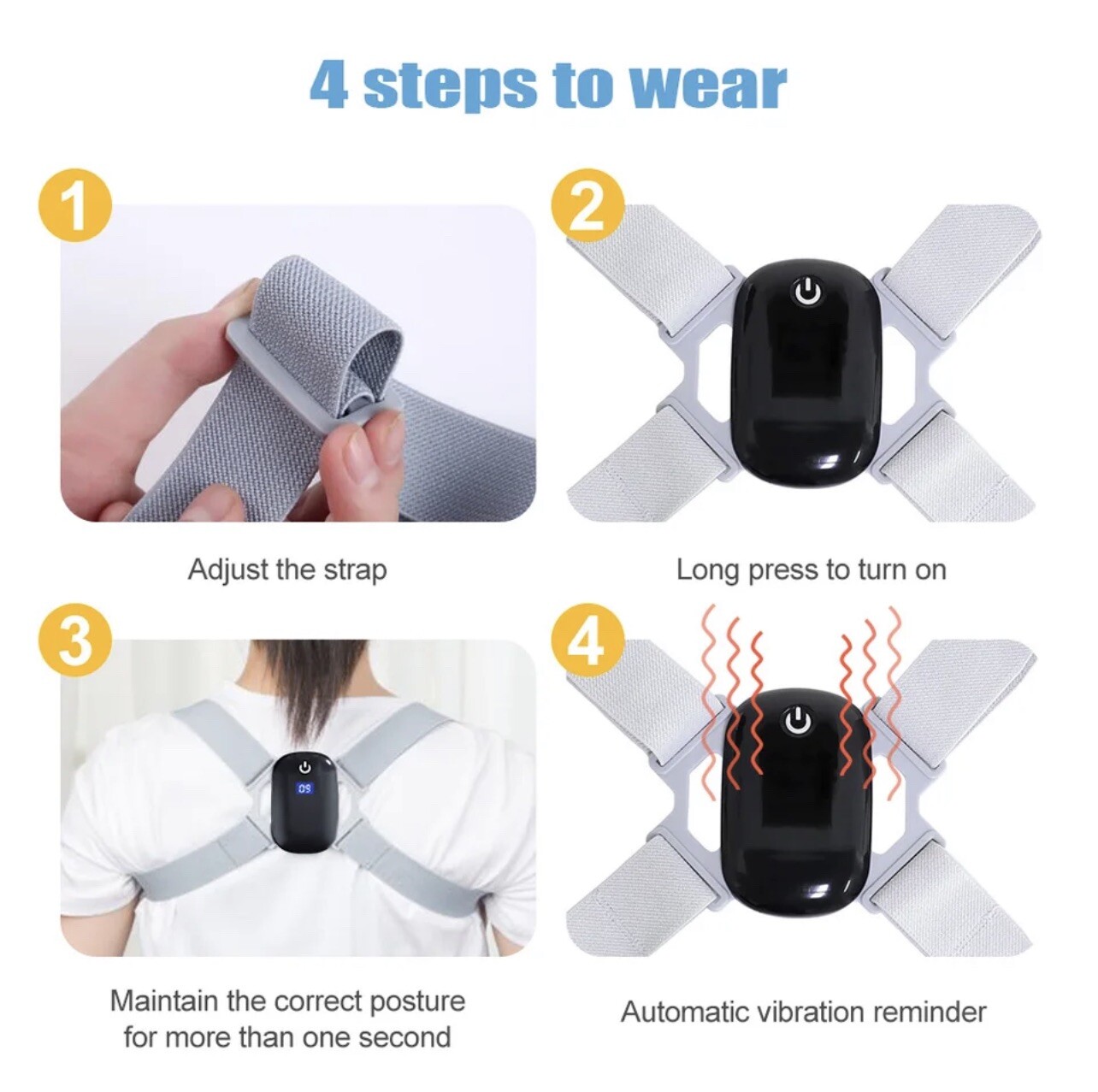 Smart Posture Corrector For Both Adults & Children