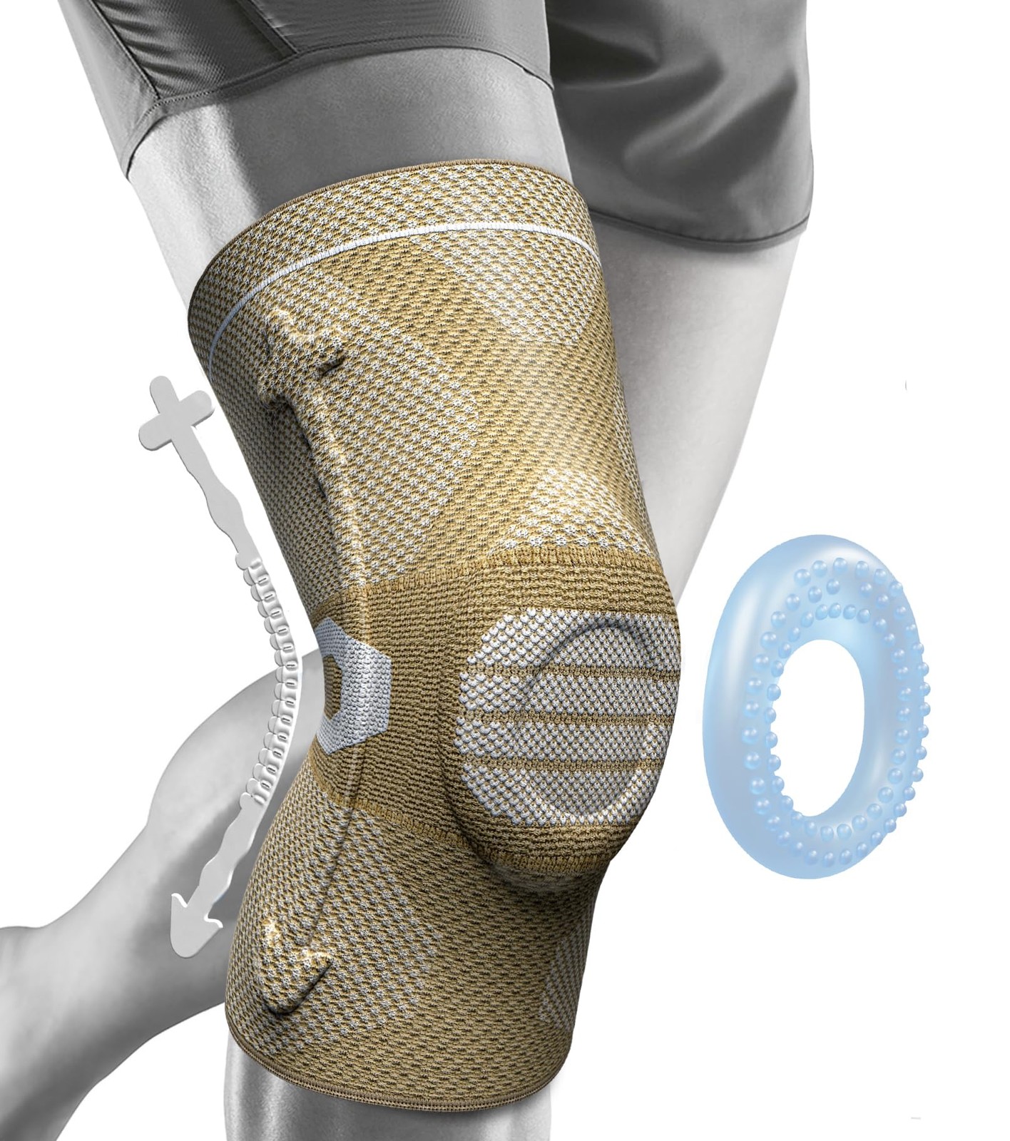 NEENCA Professional Knee Brace for Pain X-Small, Upgraded Version – Skin