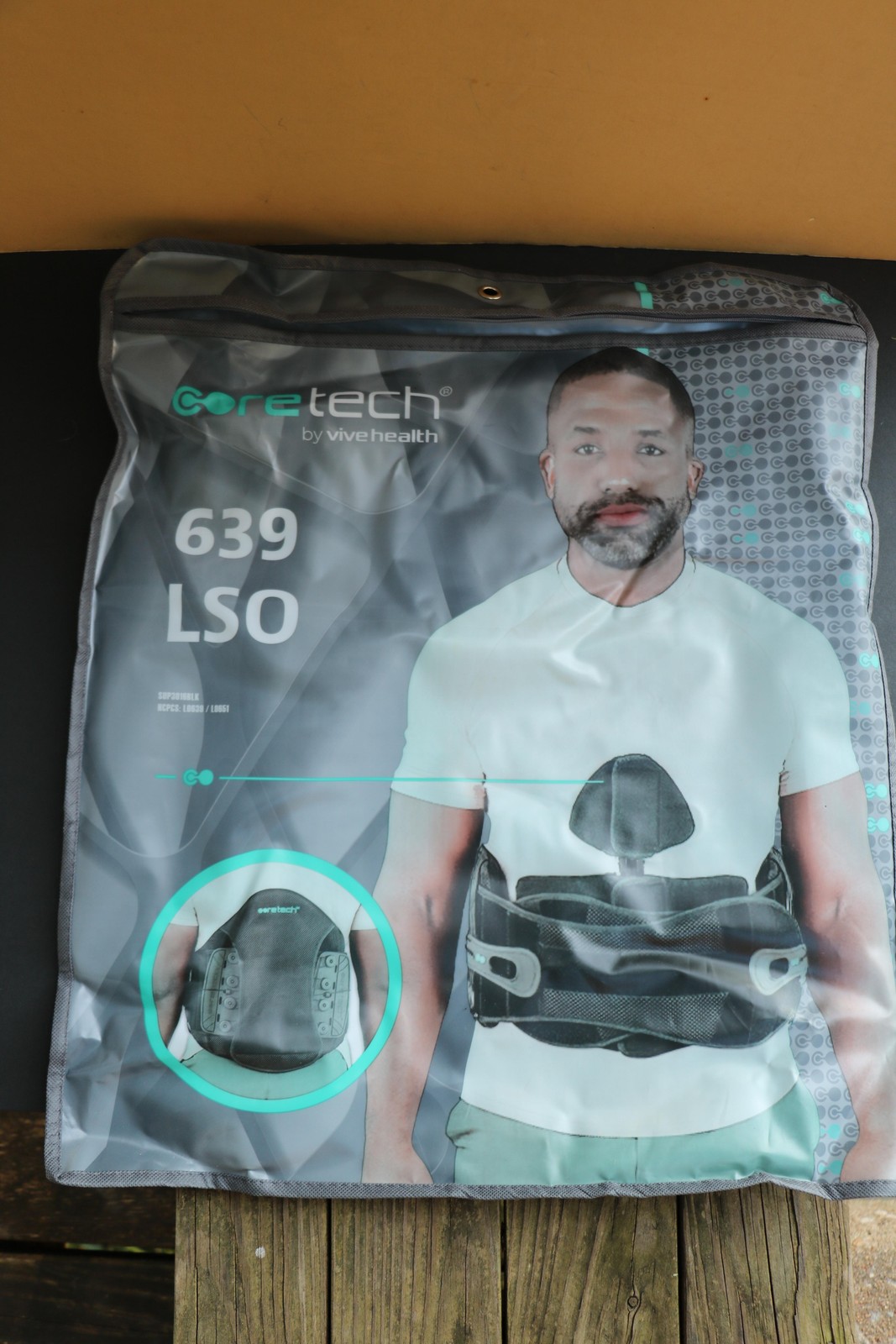 Coretech 639 LSO Back Brace Adjustable Pulley Lumbar Spine Support Orthotic New