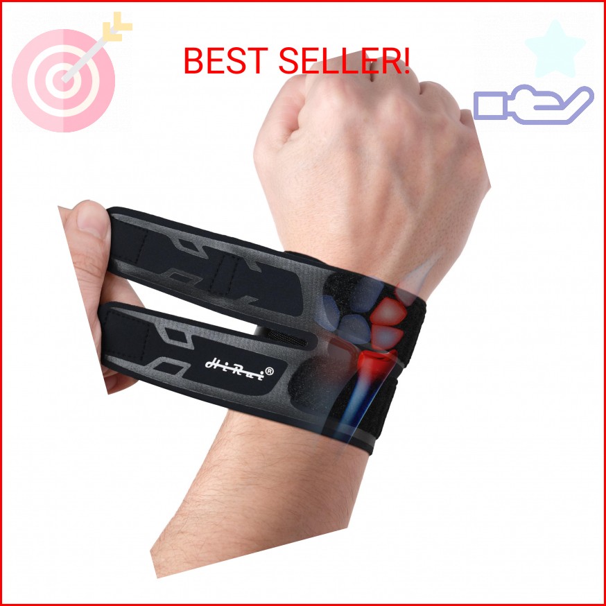 HiRui Wrist Brace Wrist Wrap for TFCC Tears, Ultra-thin Compression Wrist Strap