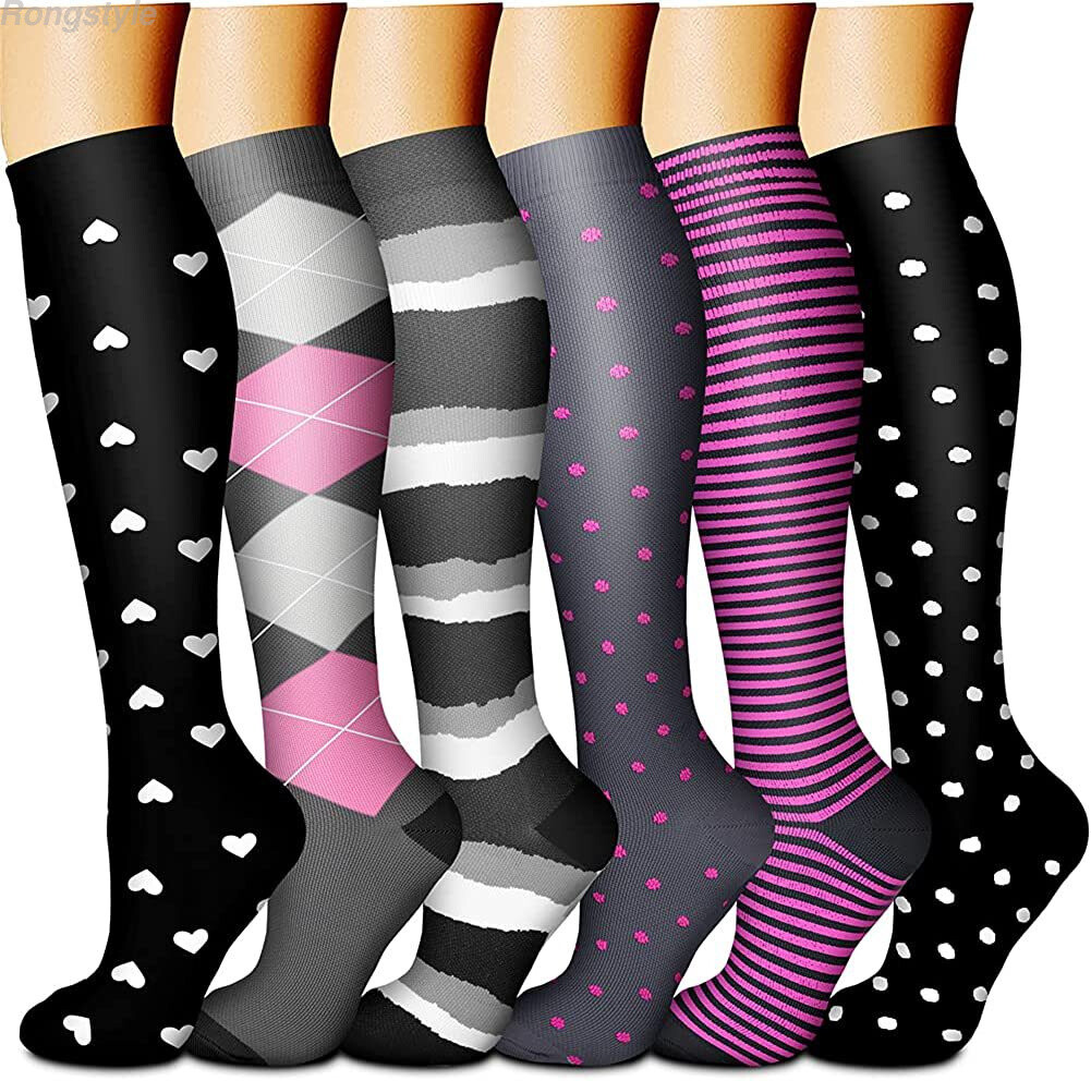 Compression Socks Stockings Mens Womens Knee High Medical 20-30 mmHG S/M-L/XL