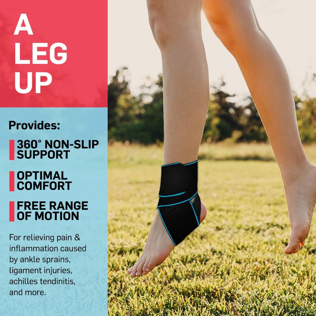 1 PCS Ankle Brace Support Tendonitis Achilles Pain Relief Blue Men Women