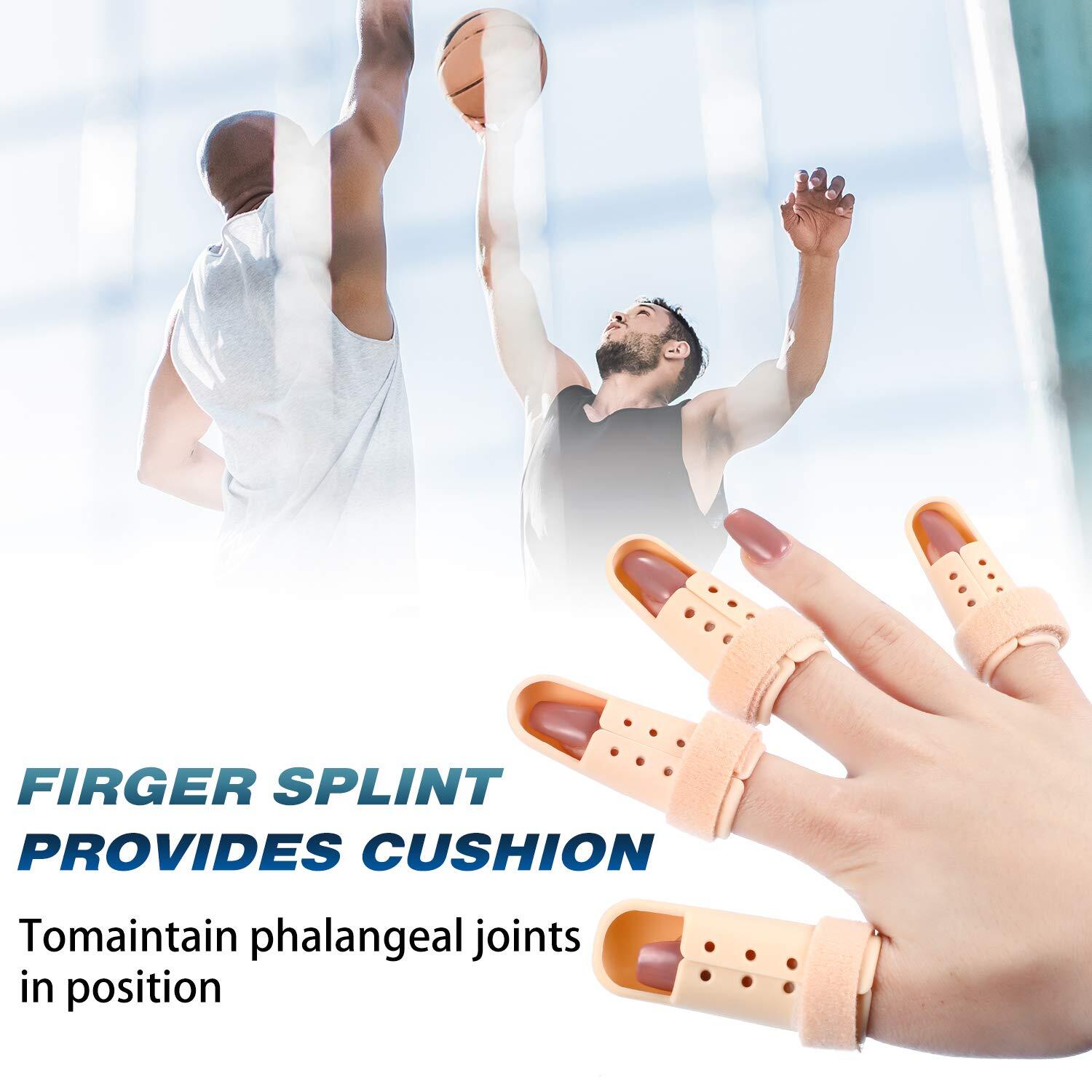 10 Pcs Finger Splint Brace Mallet Finger Splints Pinky Plastic Finger