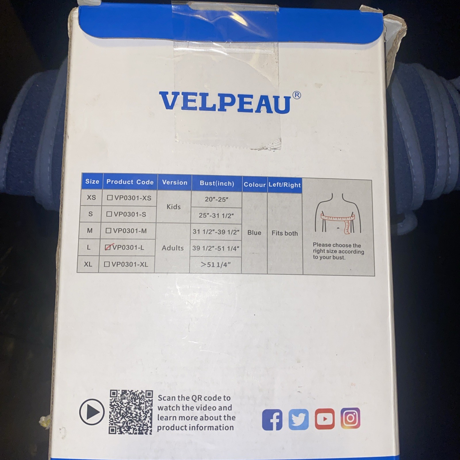 VELPEAU Medical Arm Sling Immobilizer – Rotator Cuff Support Brace for Fracture