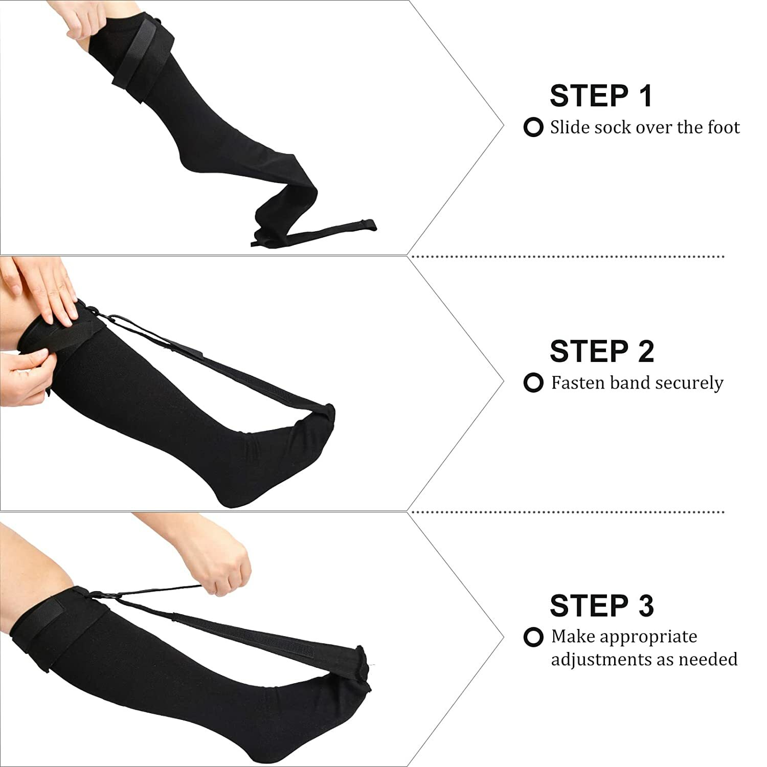 Plantar Fasciitis Strassburg Sock Splint Achilles Heel Pain Relief Sleeve M/L US