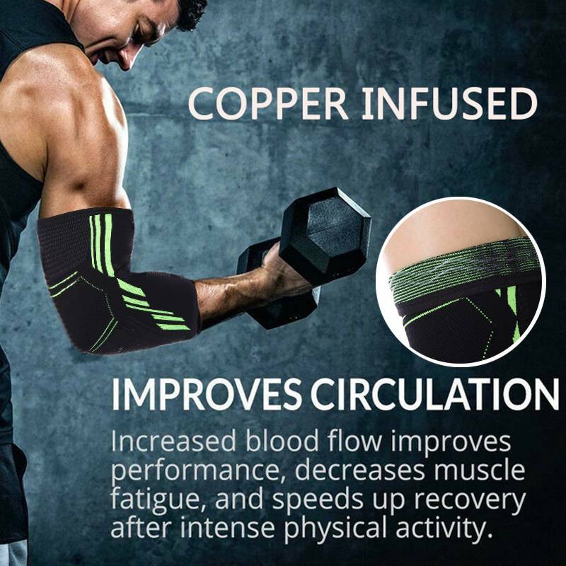 Magnetic Elbows Brace Support Compression Sleeve Arthritis Tendonitis Joint Pain