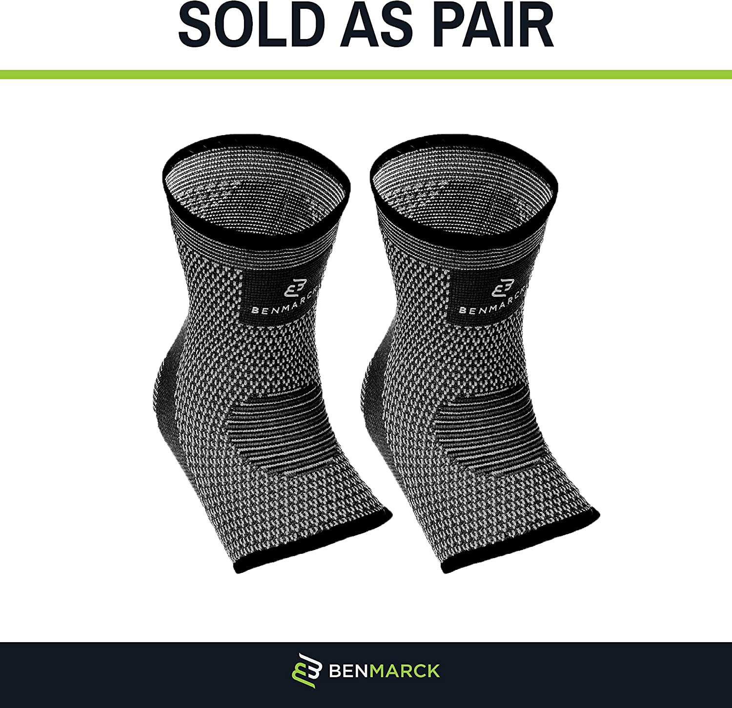 Benmarck Achilles Tendon Support Brace, Plantar Fasciitis Sock, Ankle Compressio