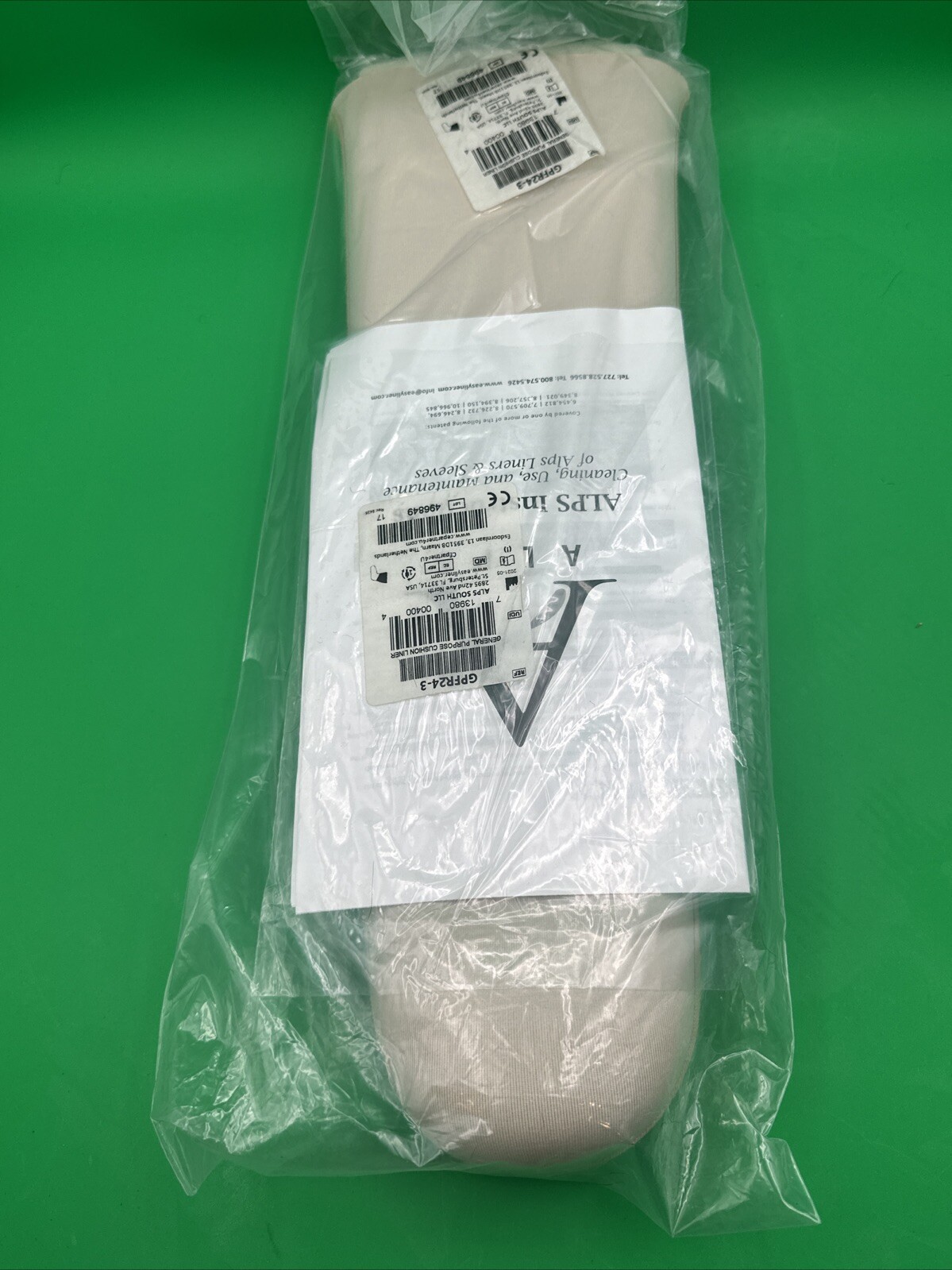 Alps General purpose Cushion Prosthetic liner,Sz 24. 3mm Thick, GPFR24-3