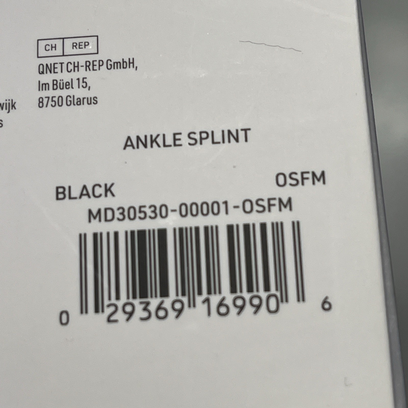 McDavid Ankle Splint OSFM Black Support Level 3 Low Bulk Stirrup Adjustable