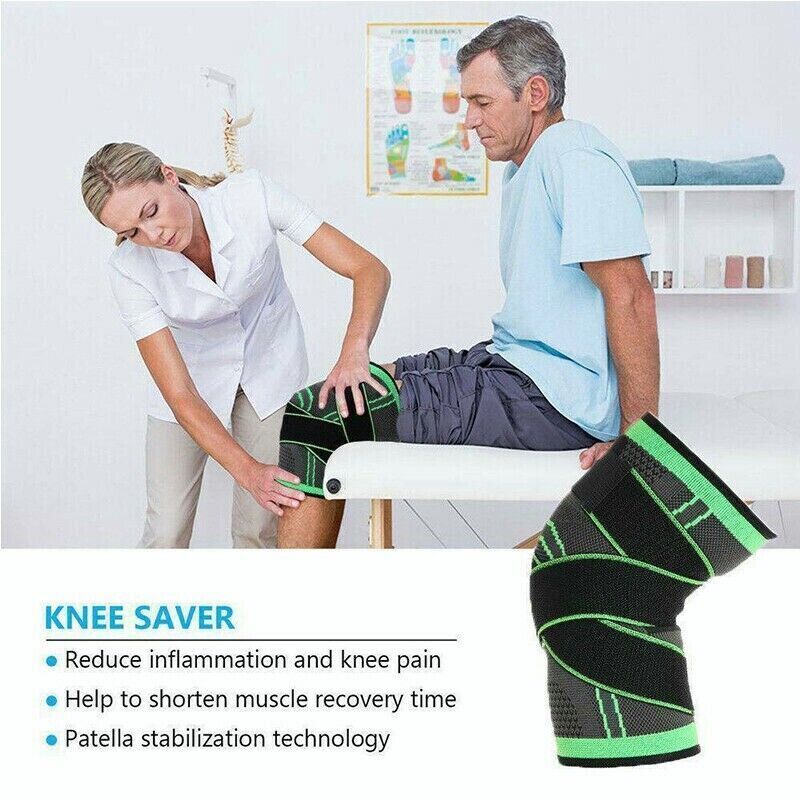 Knee Sleeve Compression Brace Support For Outdoor Sport Joint Pain Relief Strap